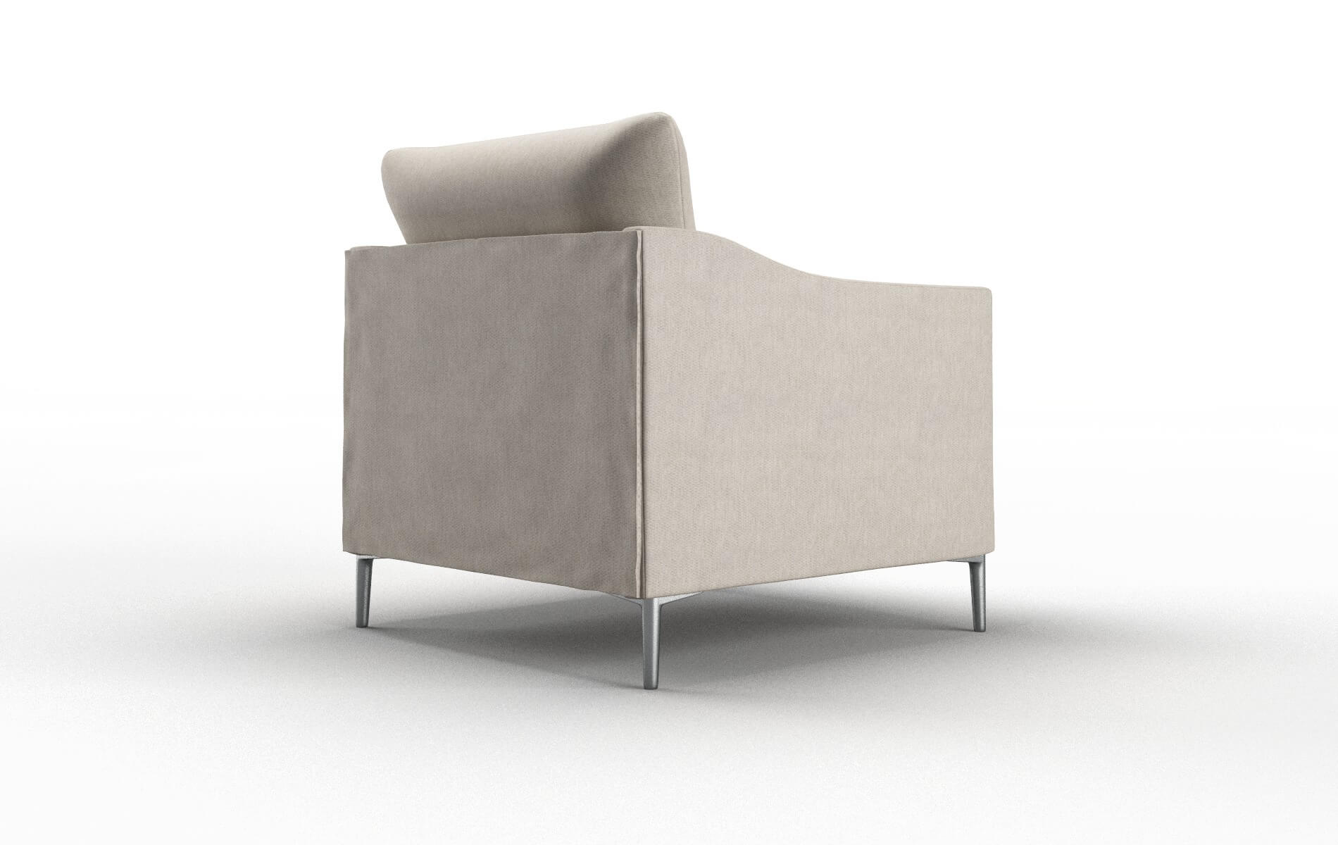 Hamburg Derby Linen Chair metal legs 5