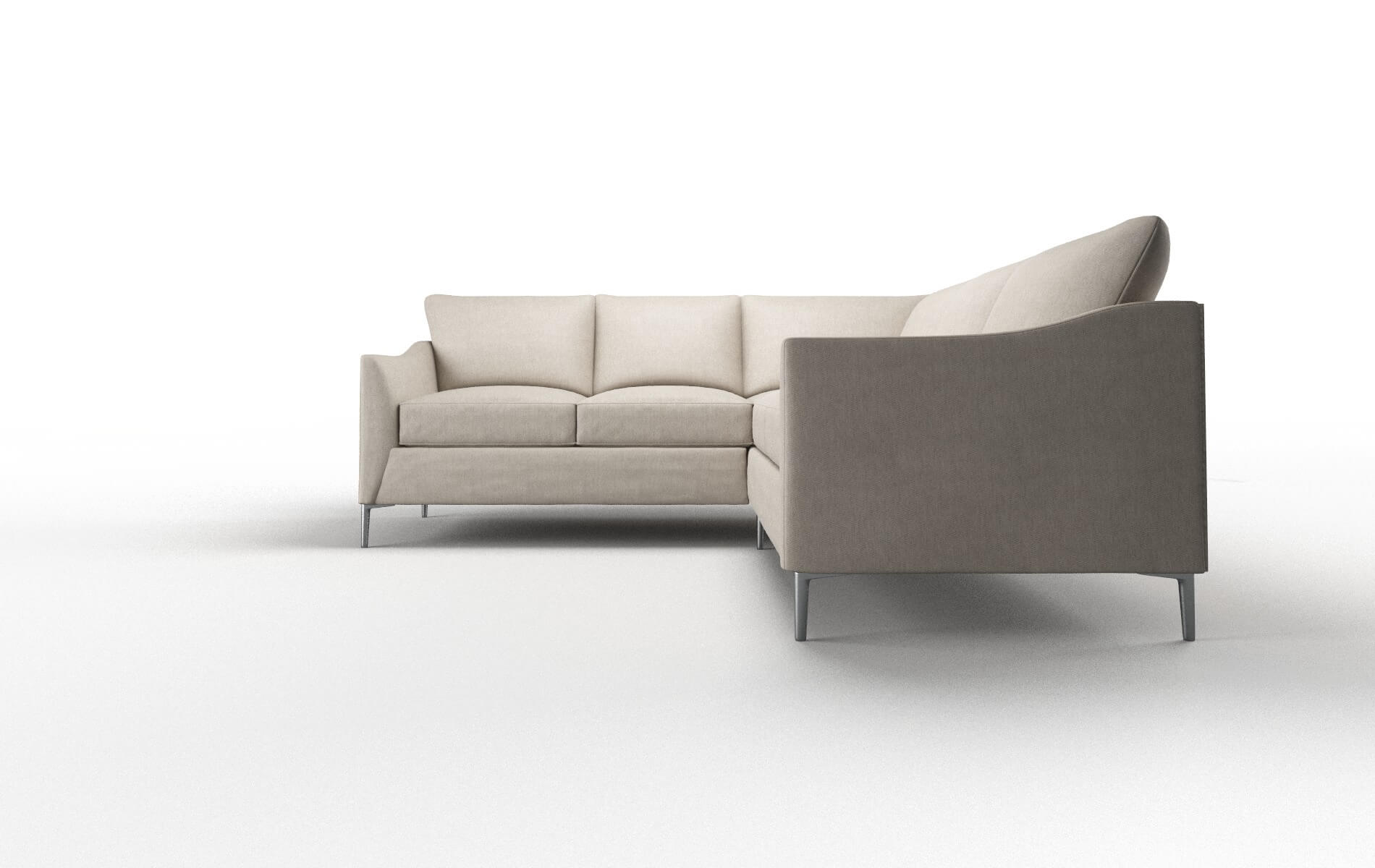 Hamburg Derby Linen Sectional metal legs 5