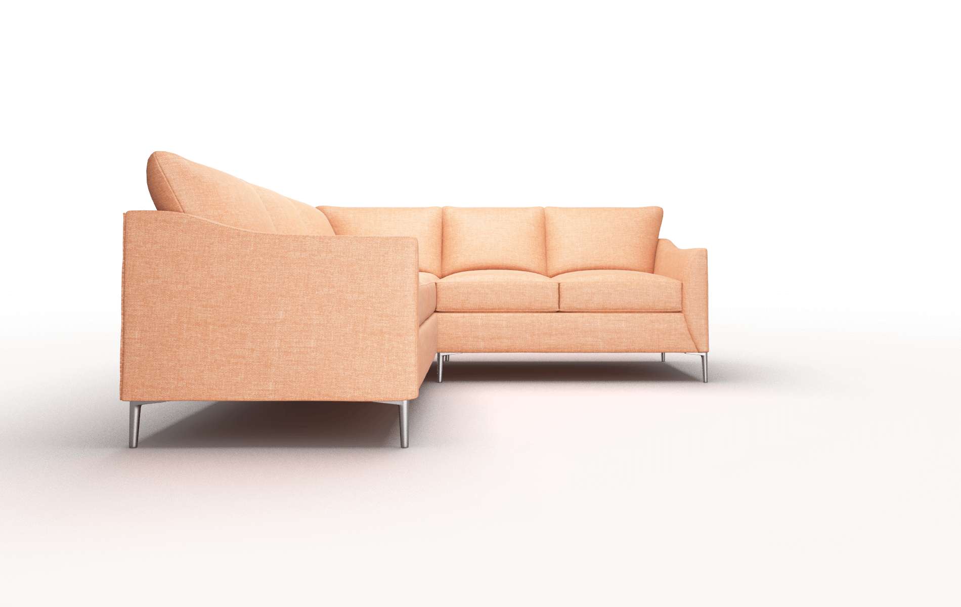 Hamburg Hepburn Appricot Sectional metal legs 2
