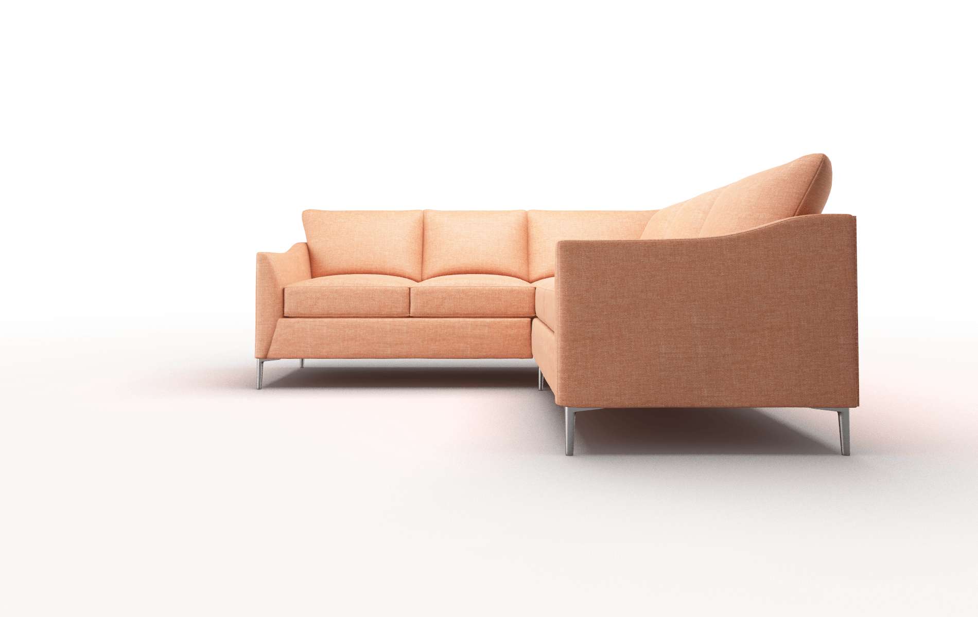Hamburg Hepburn Appricot Sectional metal legs 5