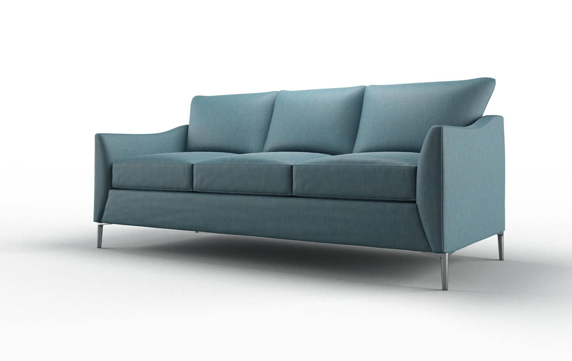 Hamburg Hepburn Teal Sofa metal legs 4