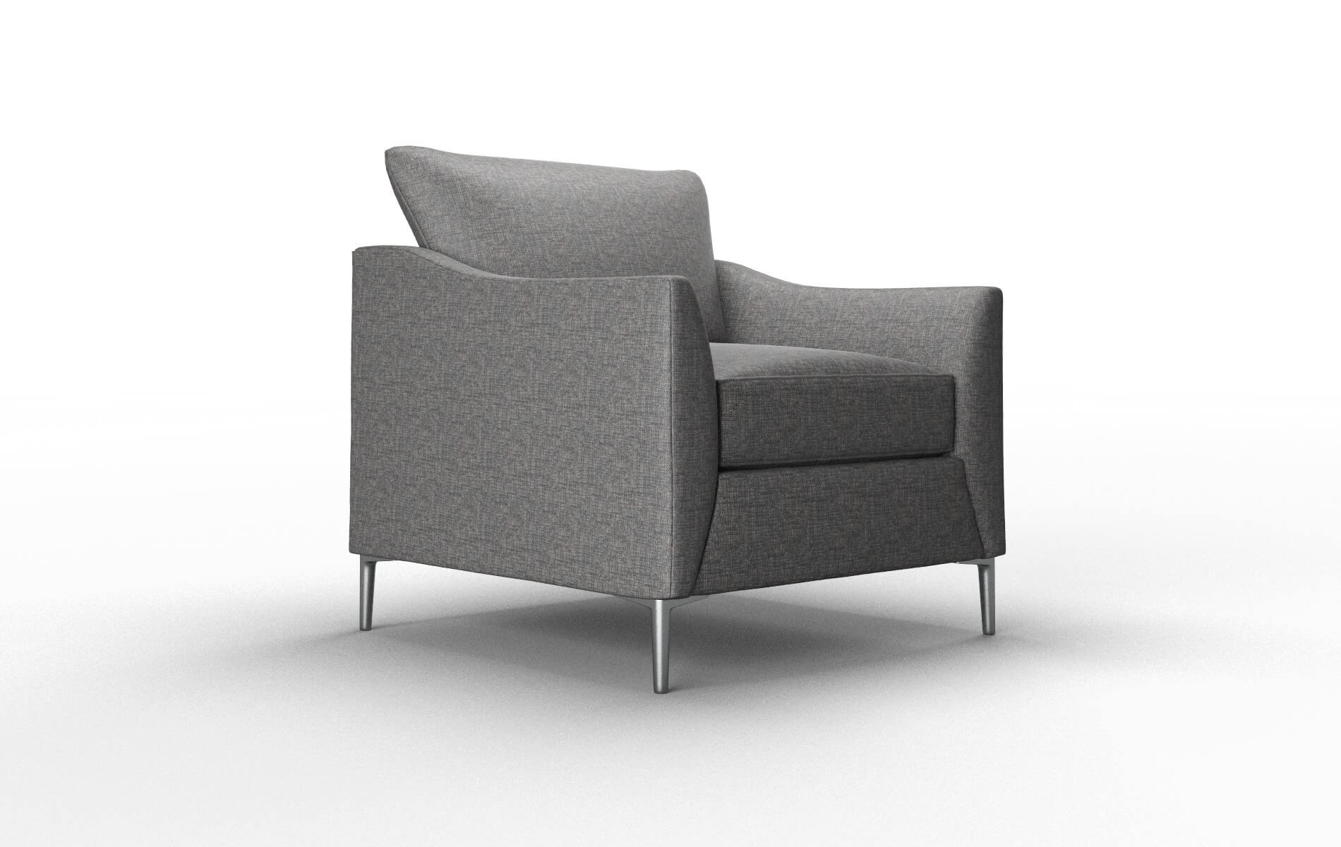 Hamburg Insight Charcoal Chair metal legs 2