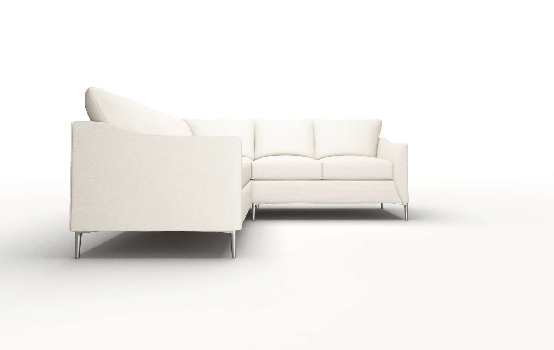 Hamburg Keylargo Almond Sectional metal legs 2