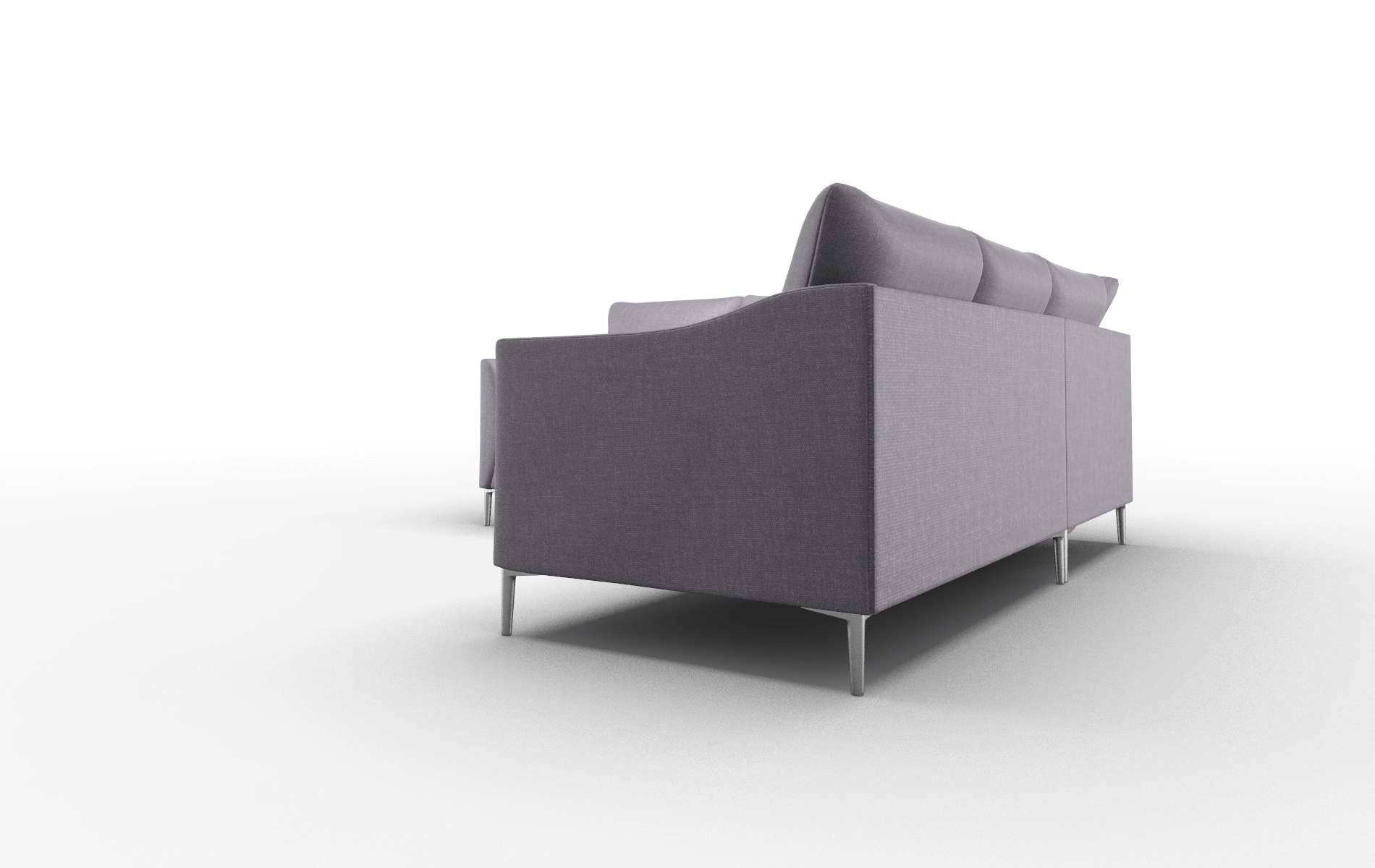 Hamburg Keylargo Grape Sectional metal legs 4