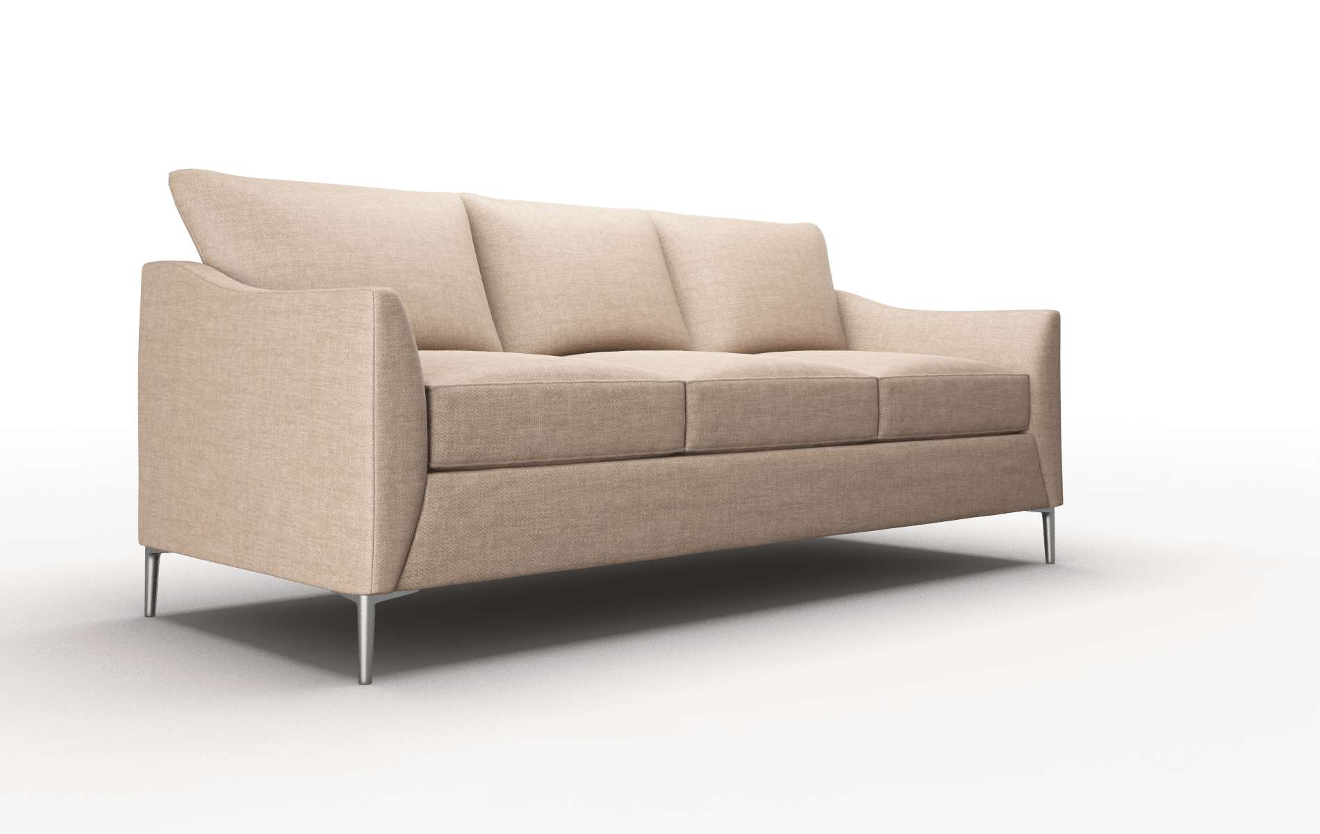 Hamburg Keylargo Mink Sofa metal legs 2