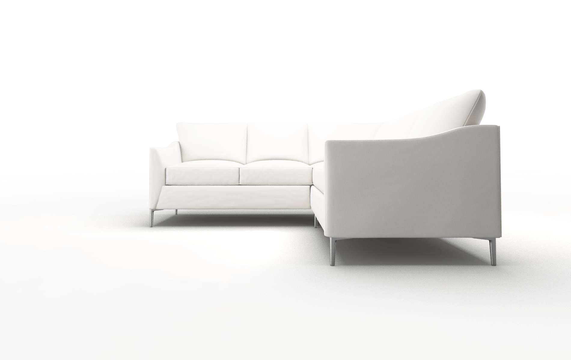 Hamburg Keylargo Oatmeal Sectional metal legs 5