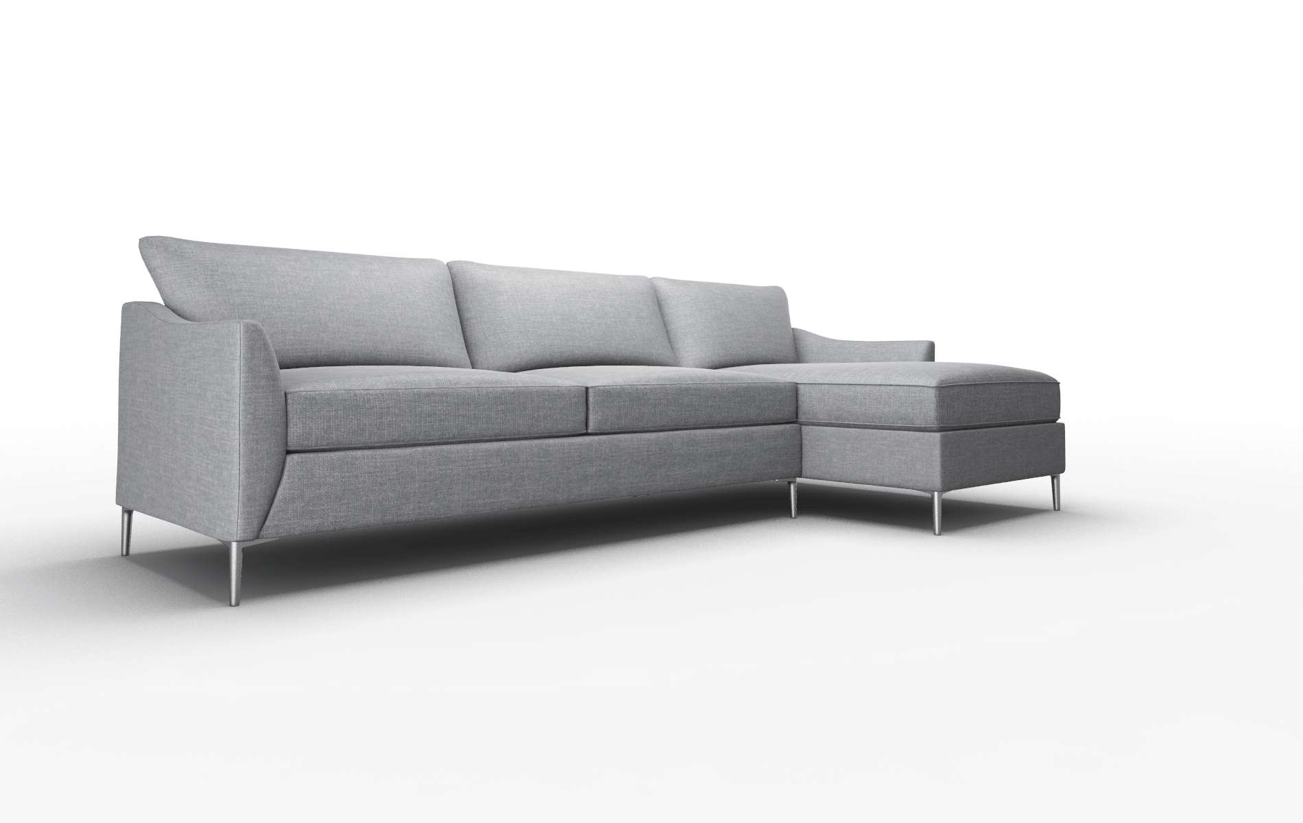 Hamburg Lana Onyx Panel metal legs 2