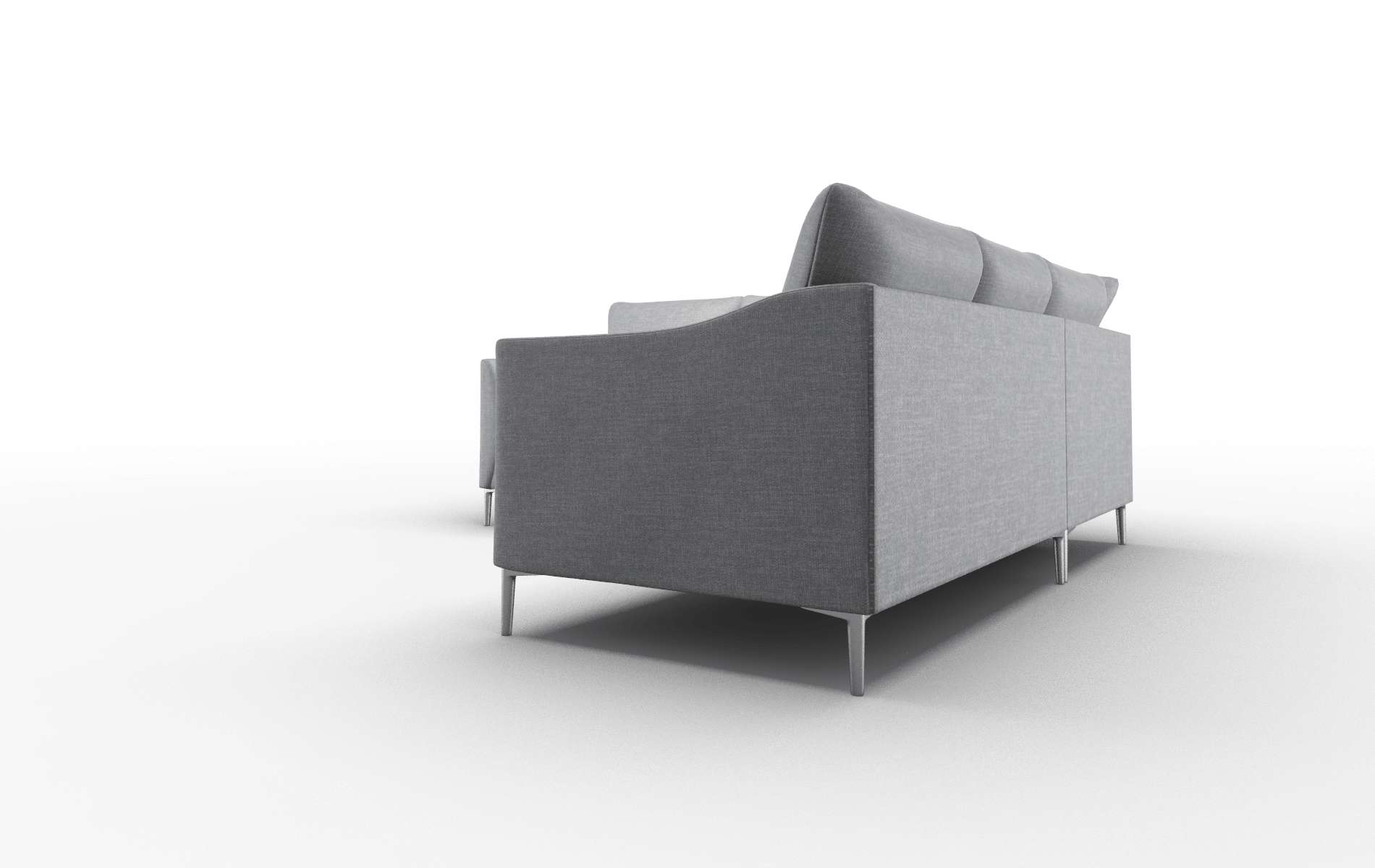 Hamburg Lana Onyx Sectional metal legs 4