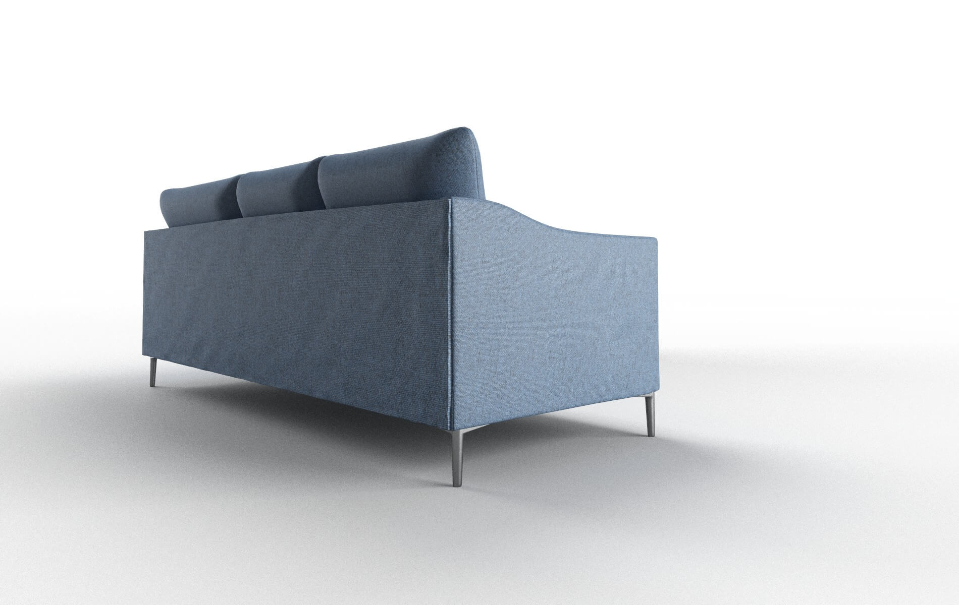 Hamburg Leslie Indigo Sectional metal legs 3