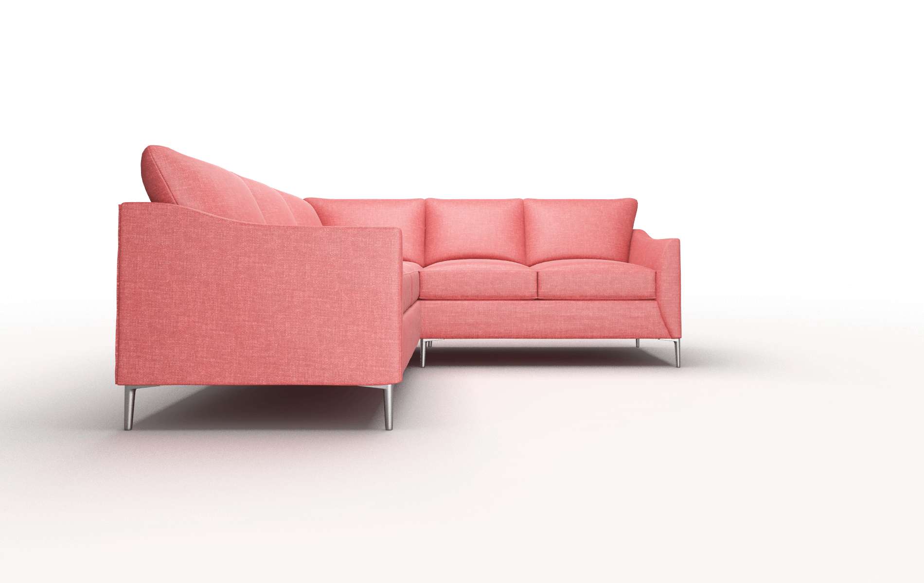 Hamburg Leslie Poppy Sectional metal legs 2