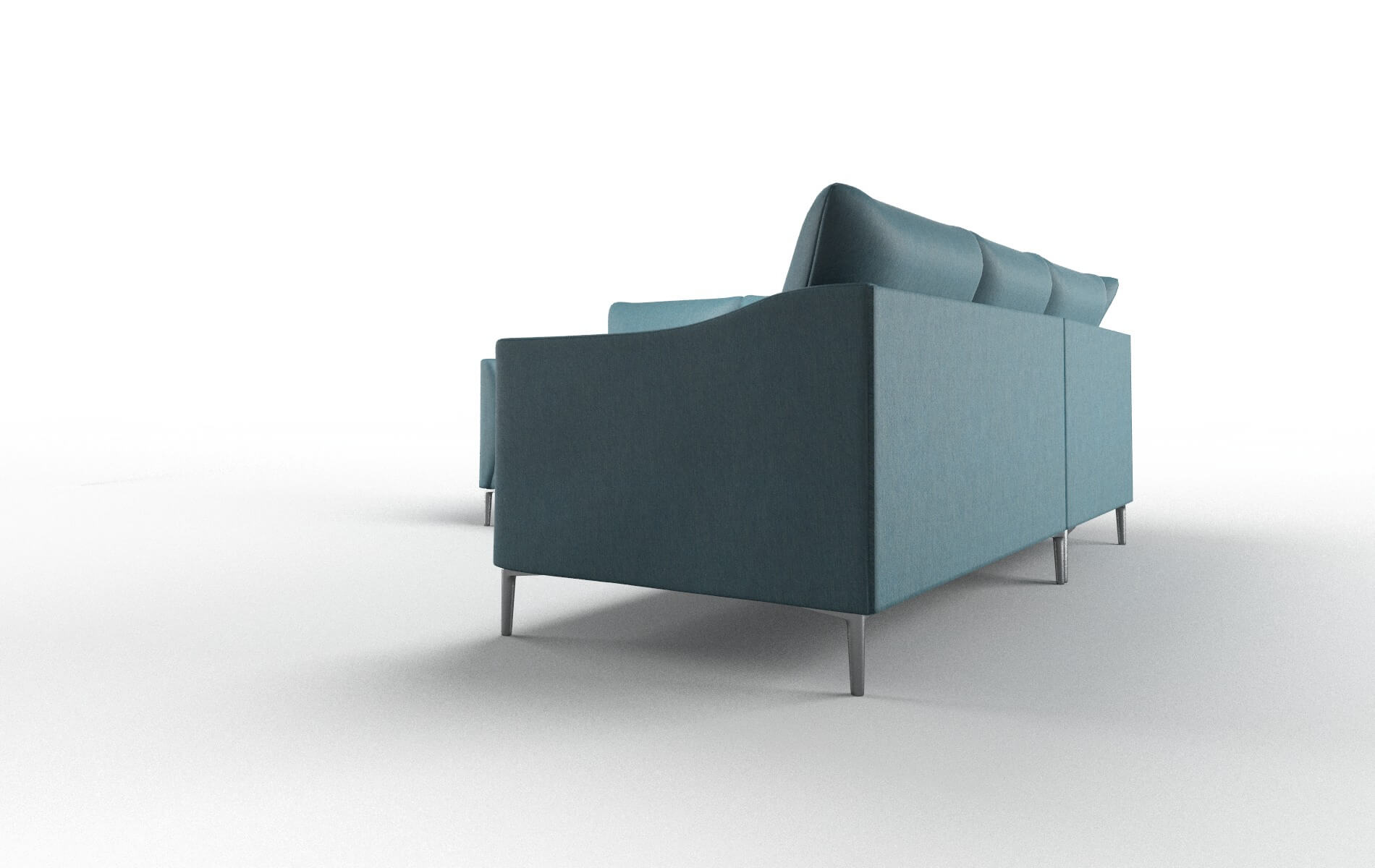 Hamburg Merit Peacock Sectional metal legs 4