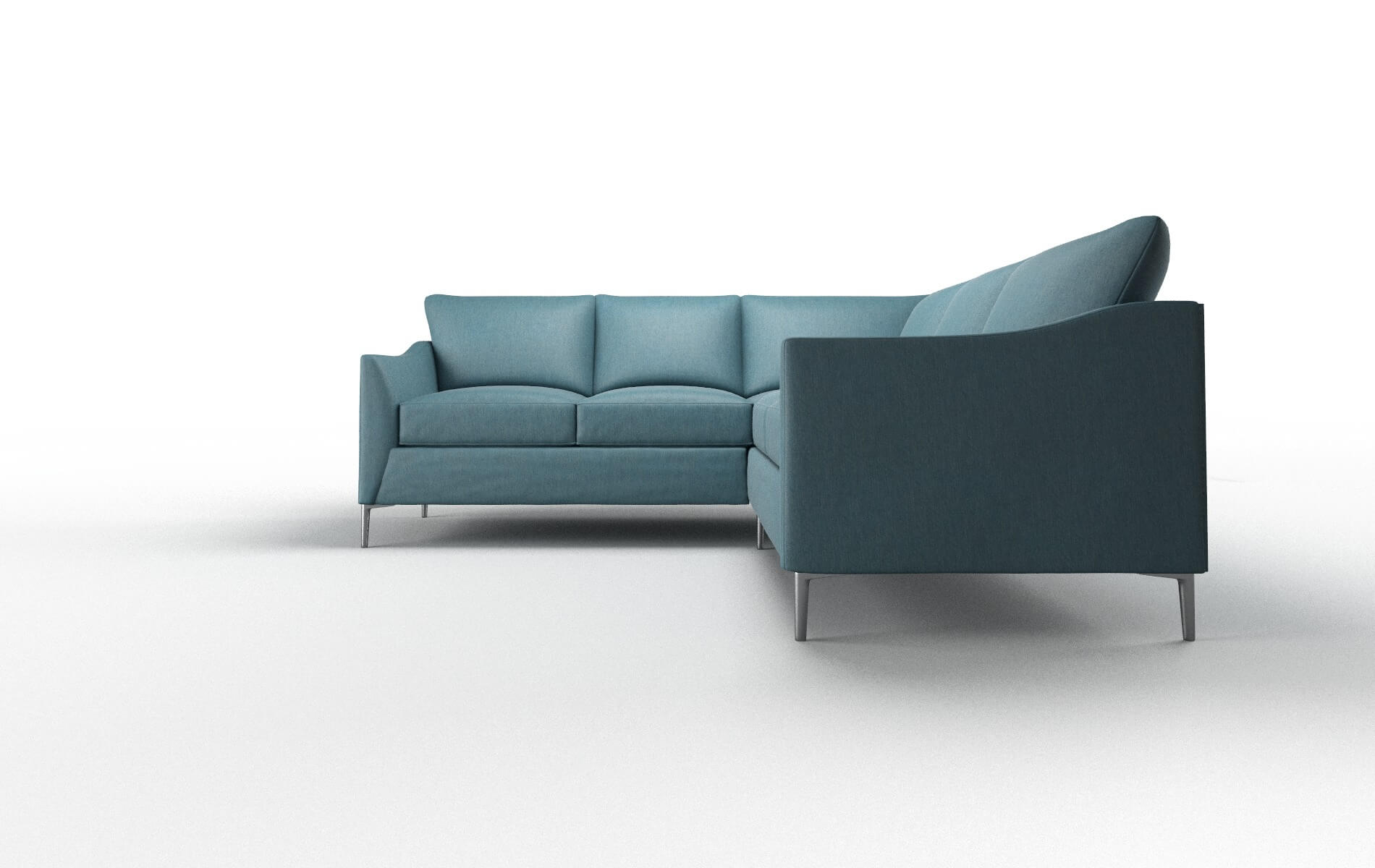 Hamburg Merit Peacock Sectional metal legs 5