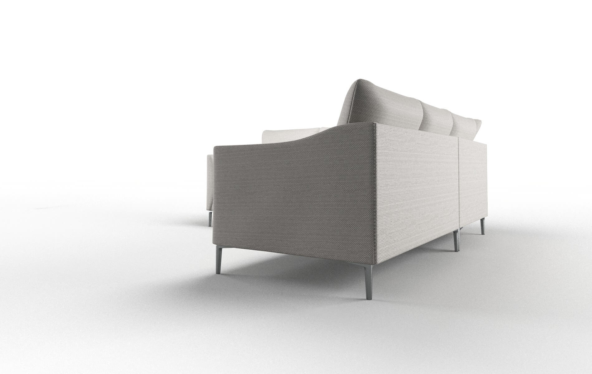 Hamburg Naples Ash Sectional metal legs 4