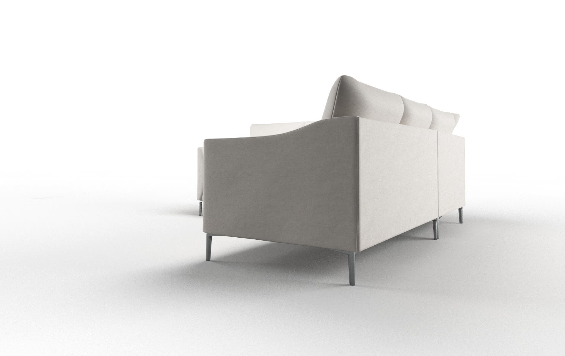 Hamburg Noble Grey Sectional metal legs 4