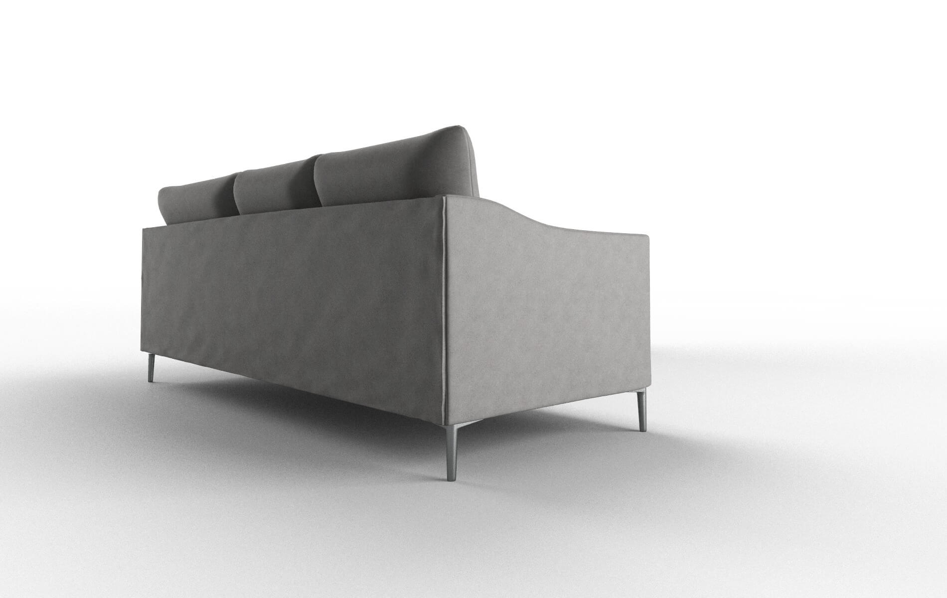 Hamburg Noble Smoke Sectional metal legs 3