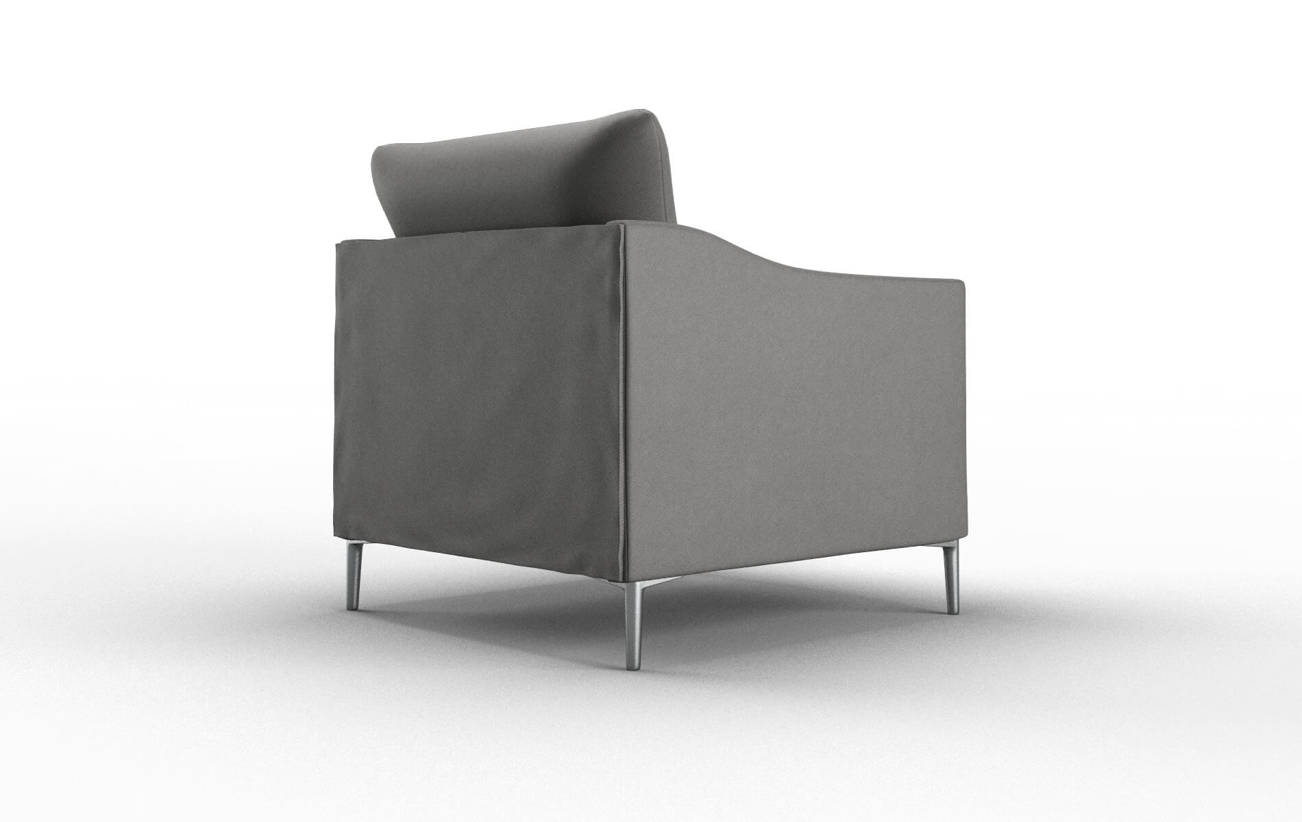 Hamburg Oakley Charcoal Chair metal legs 5