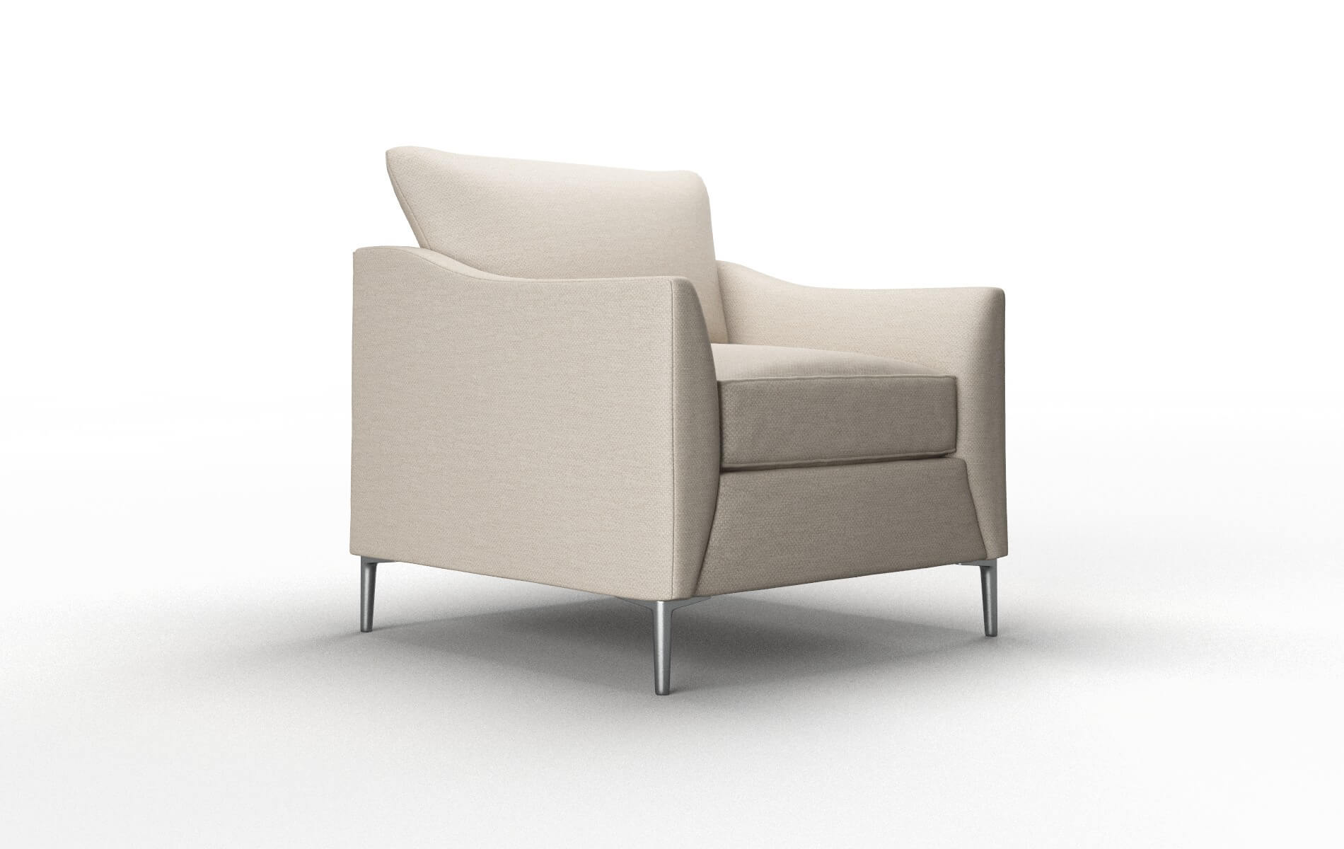 Hamburg Oscar Linen Chair metal legs 2