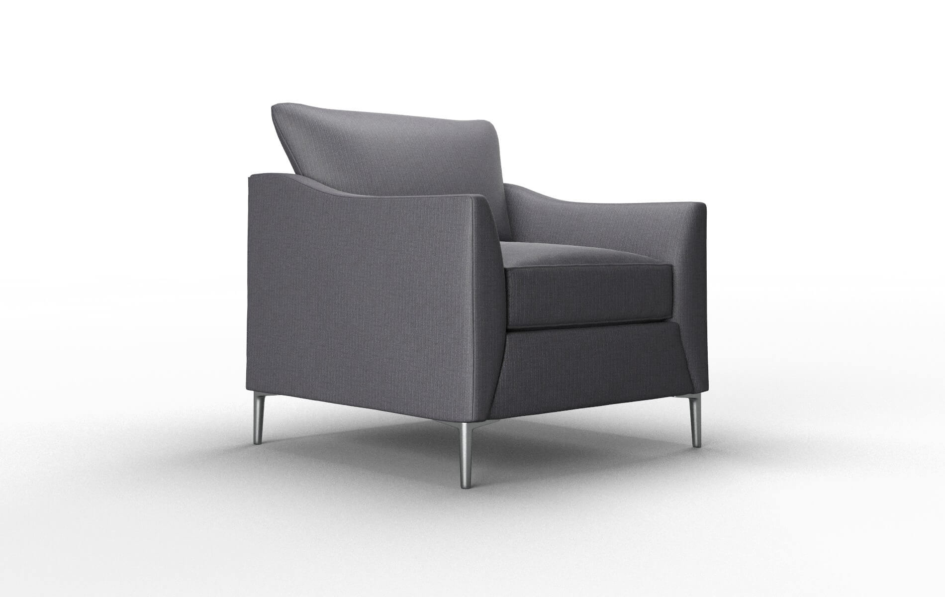 Hamburg Parker Charcoal Chair metal legs 2