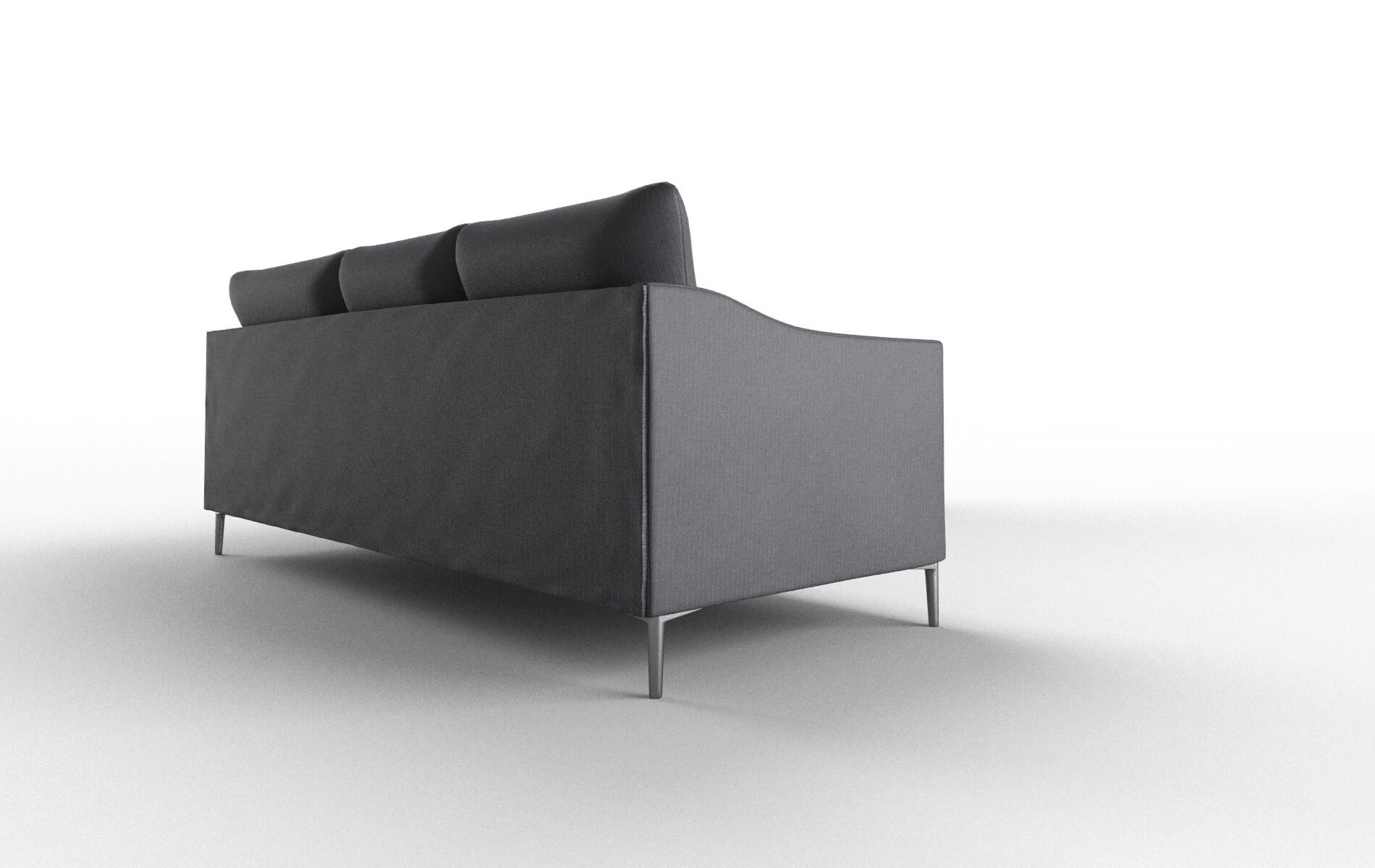 Hamburg Parker Charcoal Sectional metal legs 3