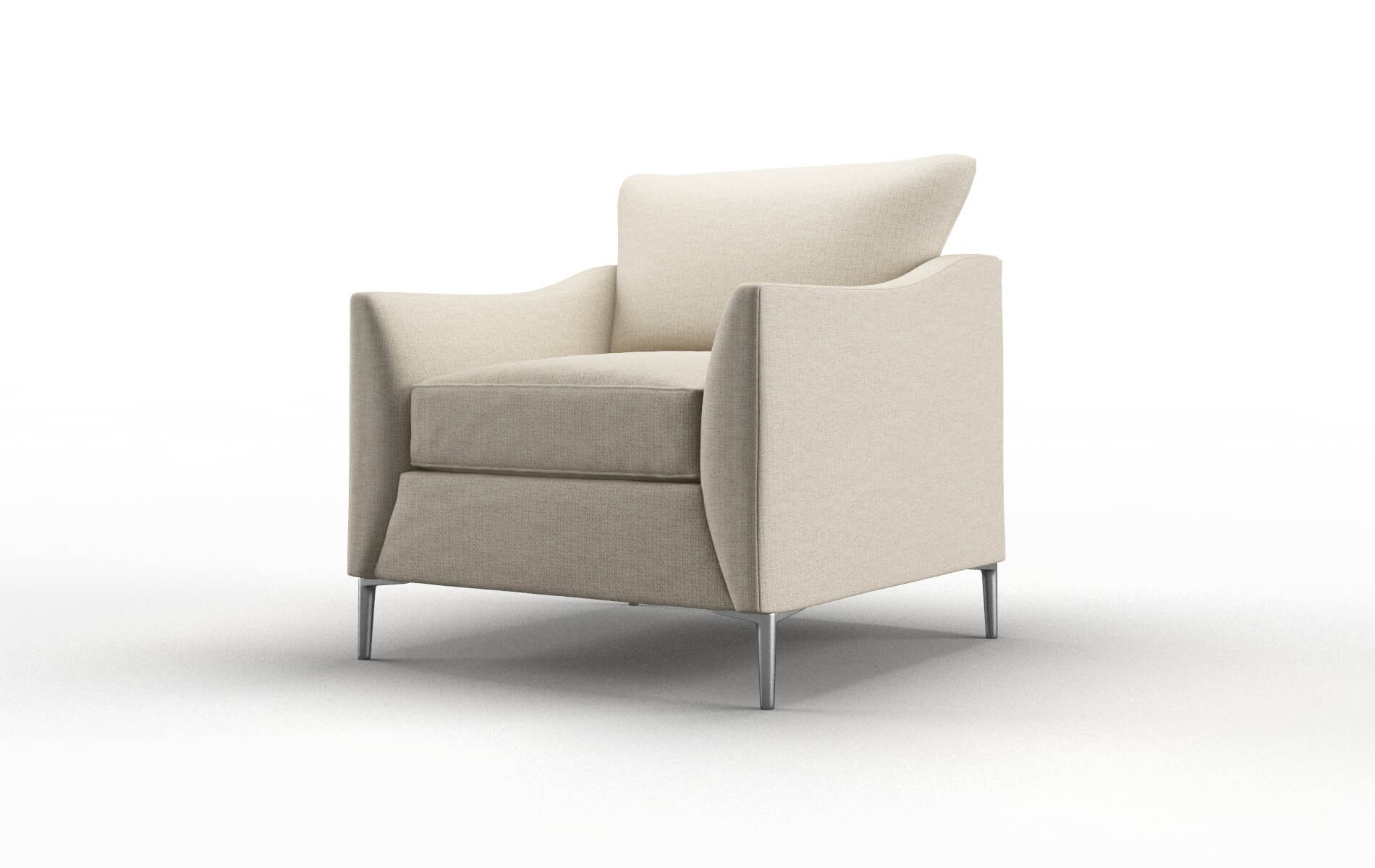 Hamburg Parker Linen Chair metal legs 4