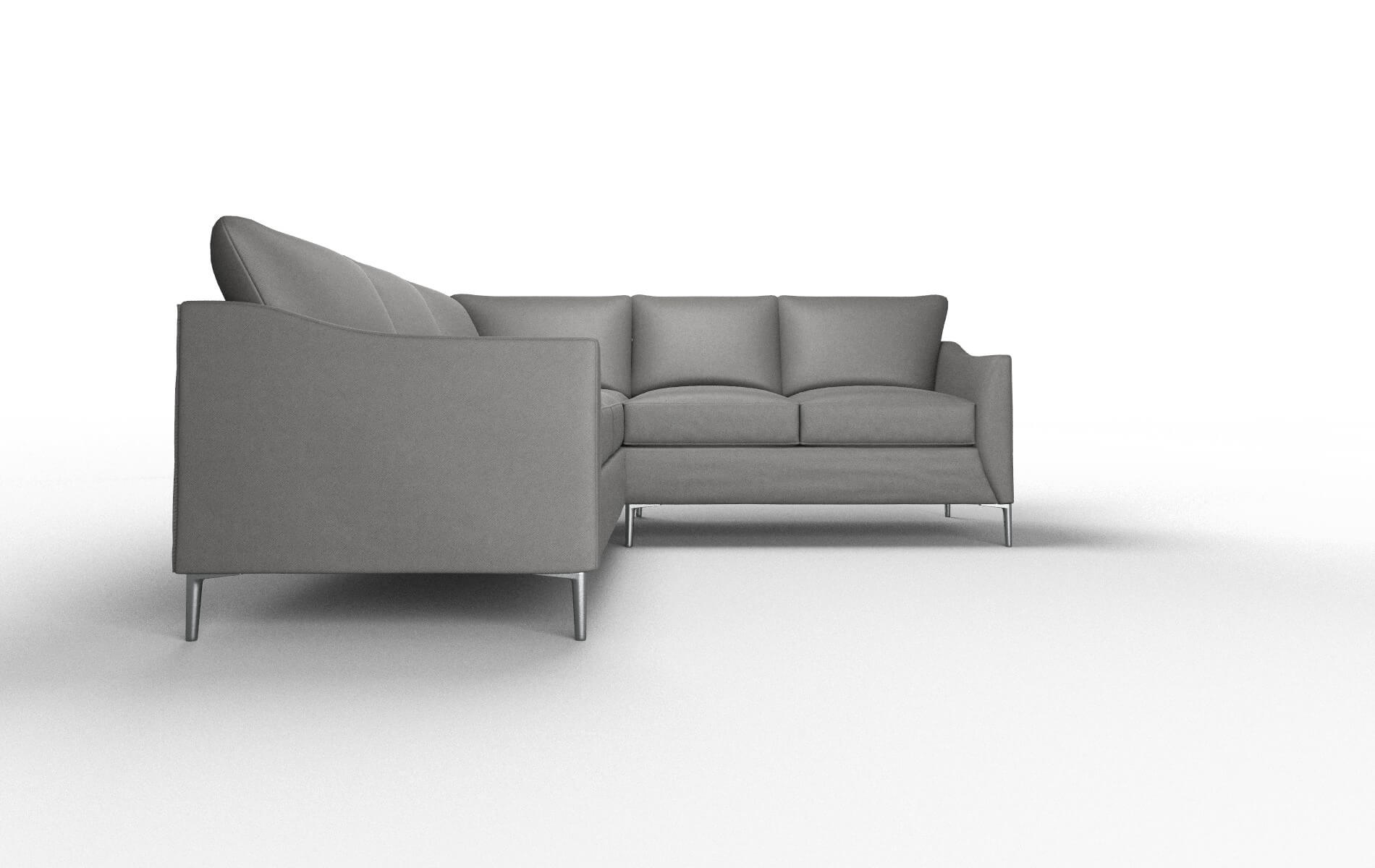 Hamburg Rocket Charcoal Sectional metal legs 2