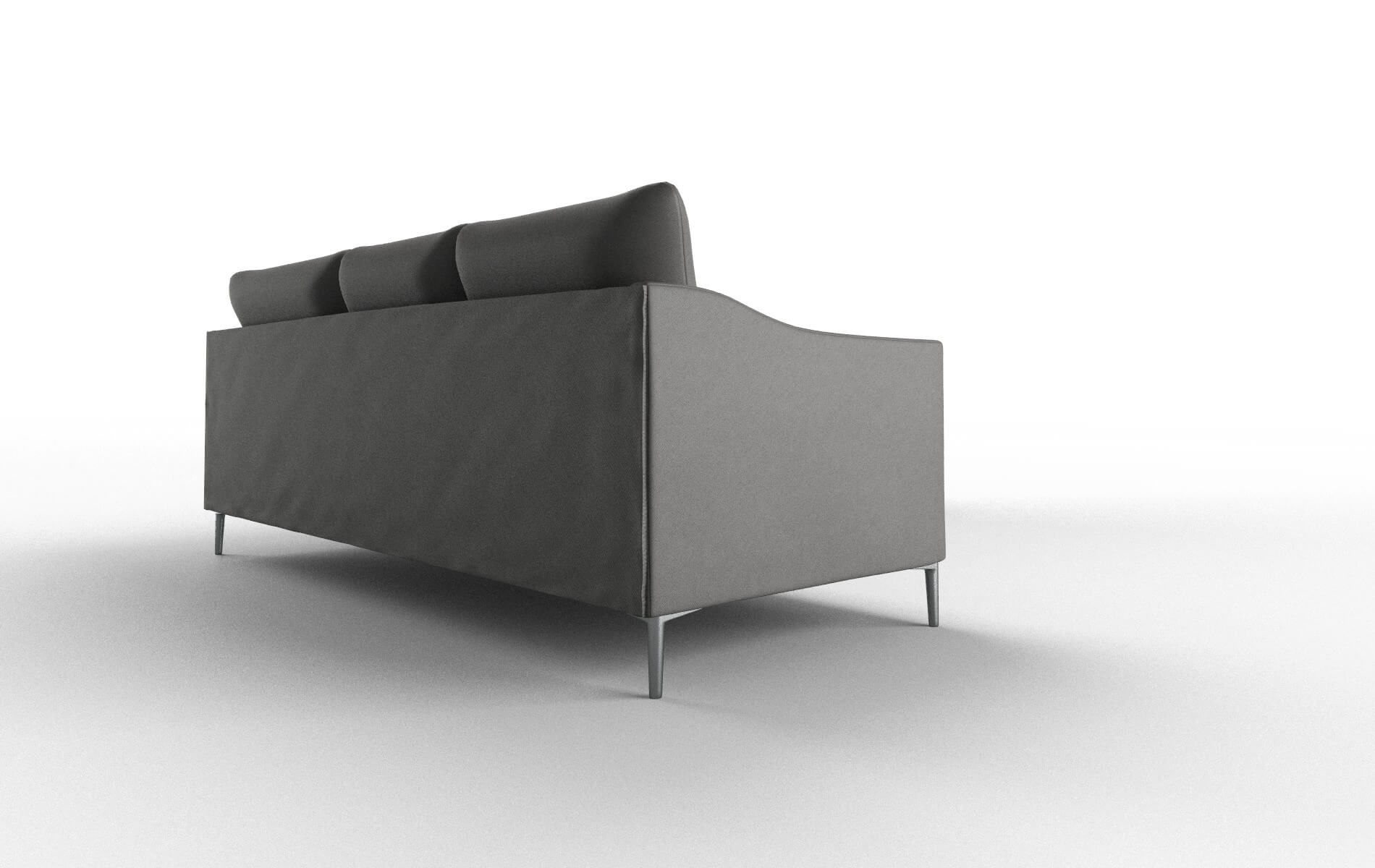 Hamburg Rocket Charcoal Sectional metal legs 3