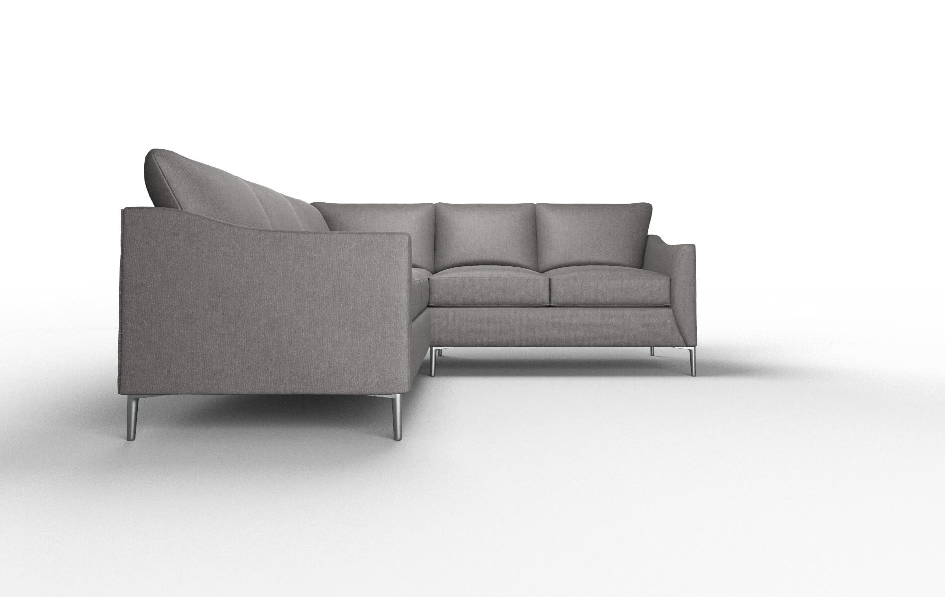 Hamburg Sasha Grey Sectional metal legs 2