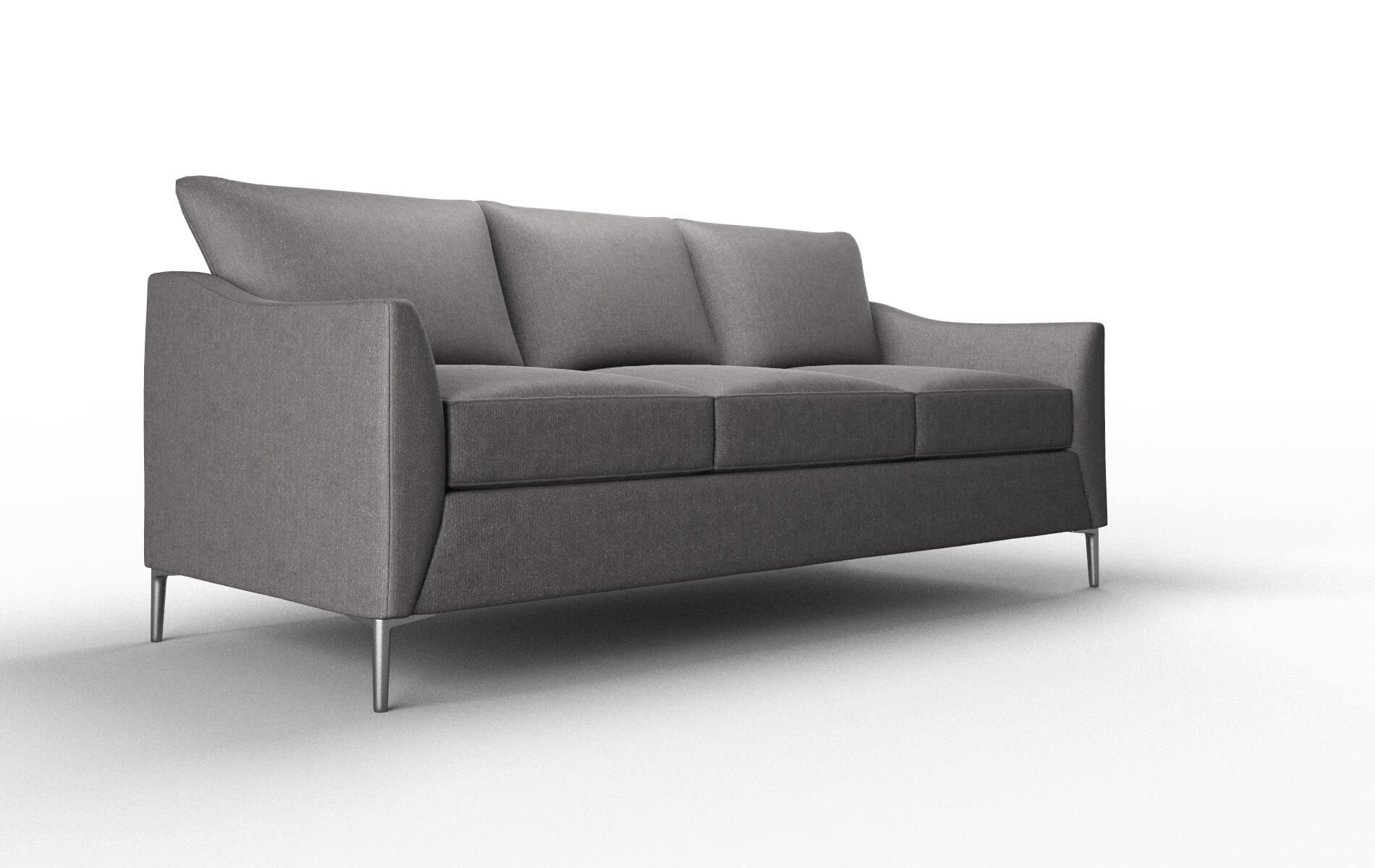 Hamburg Sasha Grey Sofa metal legs 2