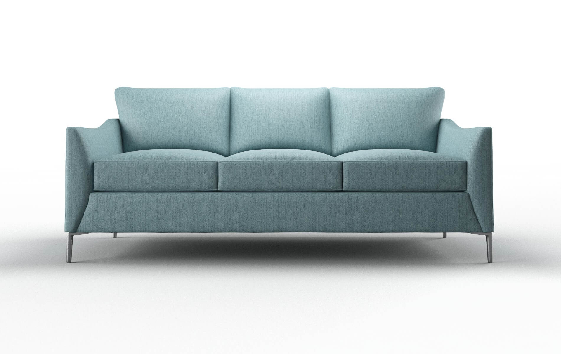 Hamburg Sasha Teal Sofa metal legs