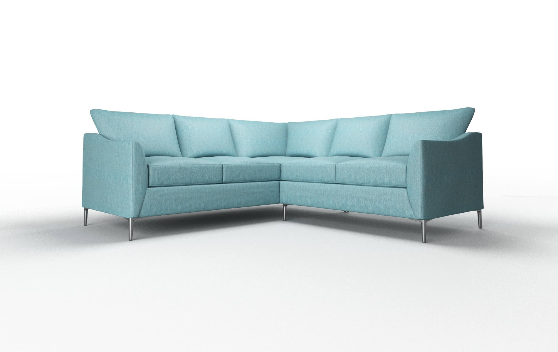 Hamburg Sorrento Denim Sectional metal legs 1