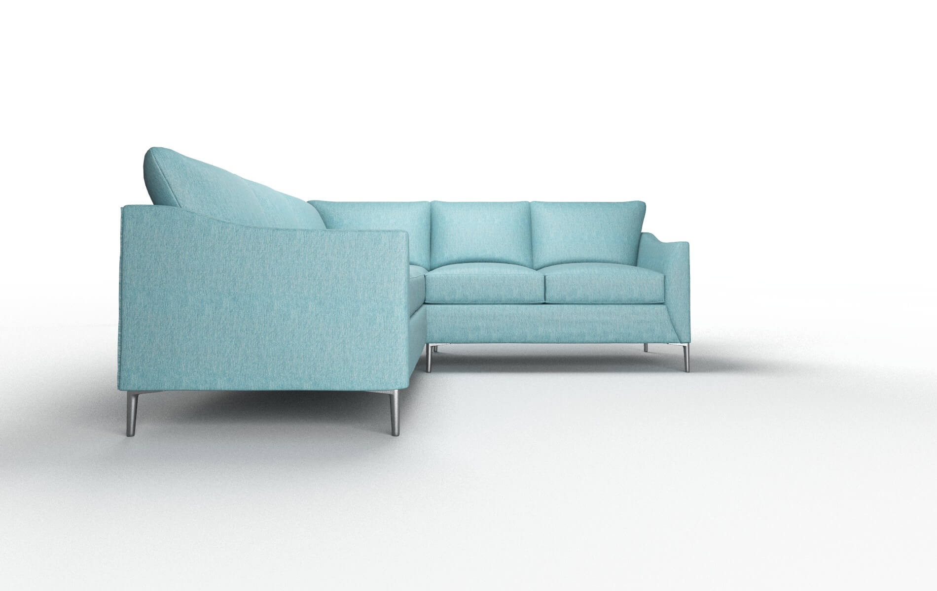 Hamburg Sorrento Denim Sectional metal legs 2
