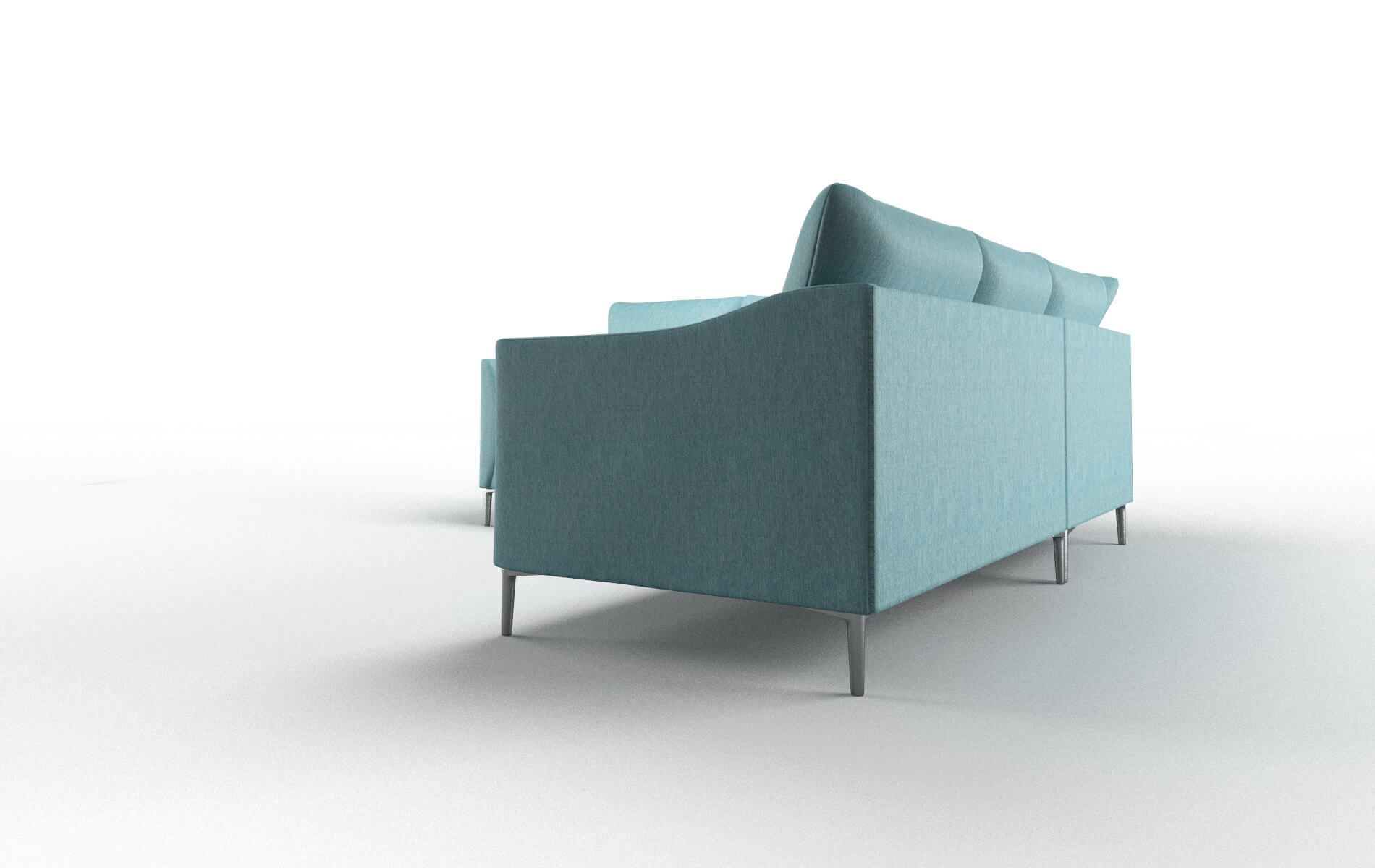 Hamburg Sorrento Denim Sectional metal legs 4