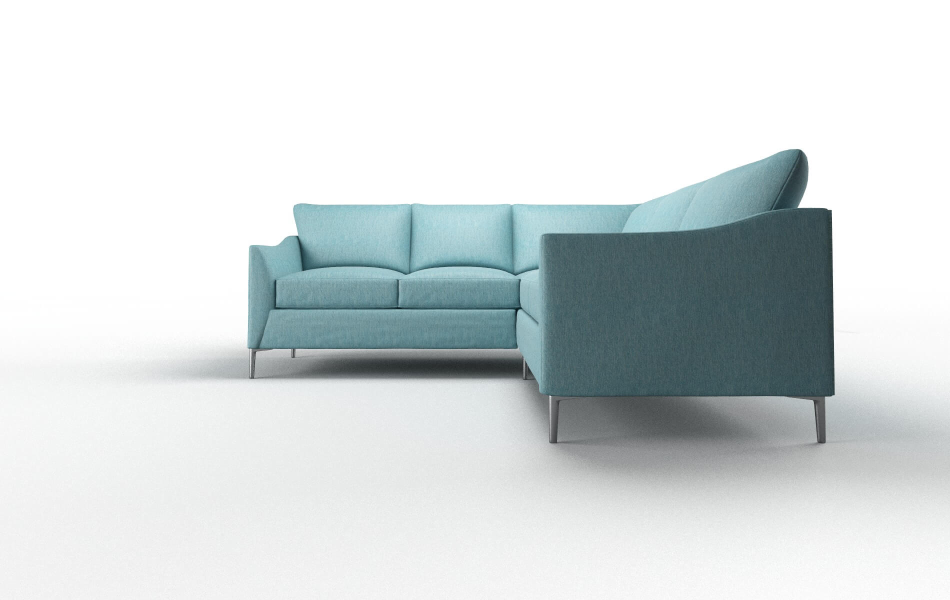 Hamburg Sorrento Denim Sectional metal legs 5