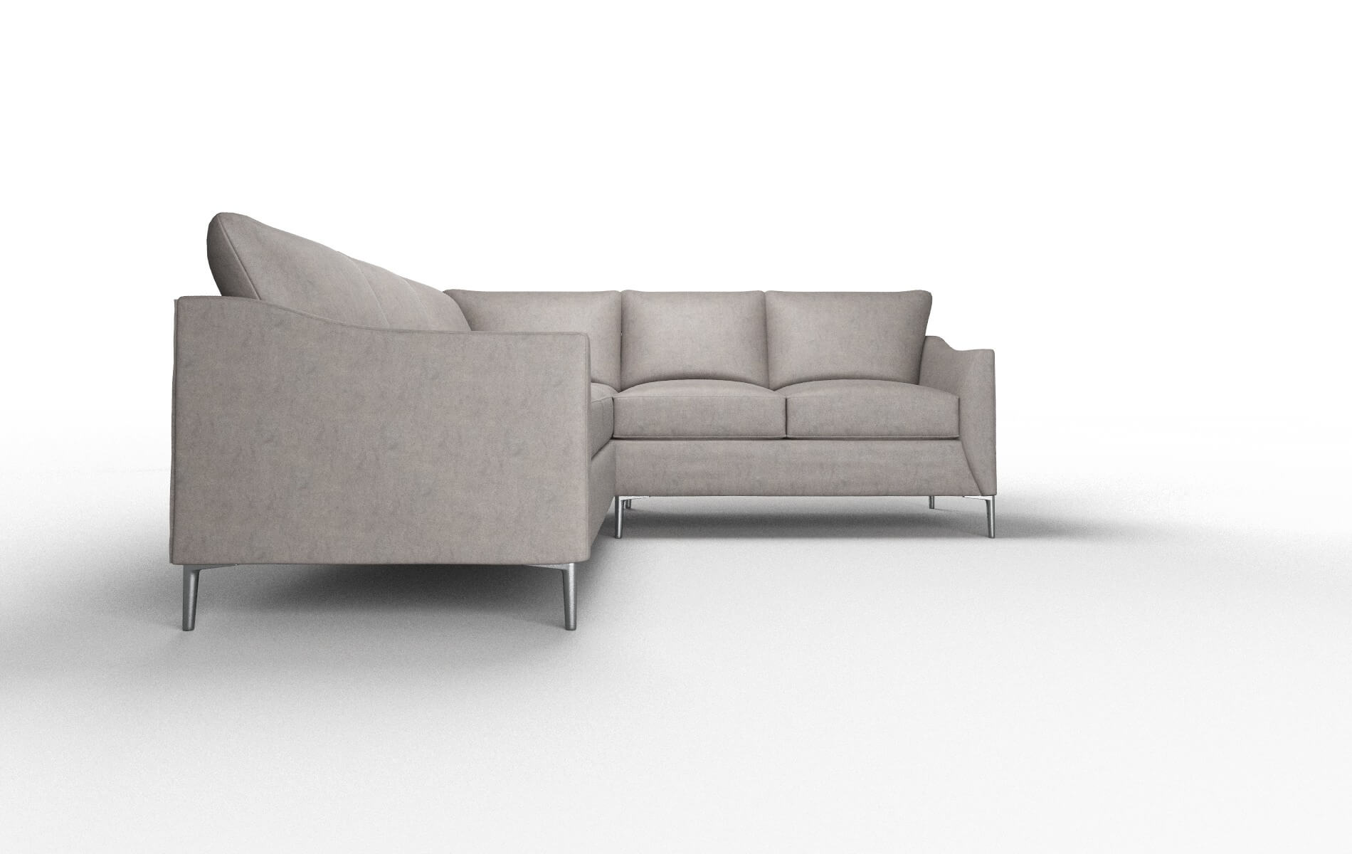 Hamburg Suave Slate Sectional metal legs 2