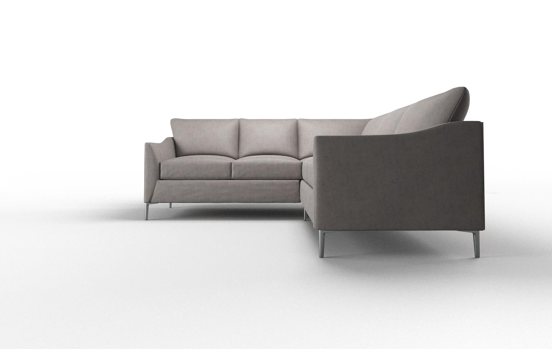 Hamburg Suave Slate Sectional metal legs 5