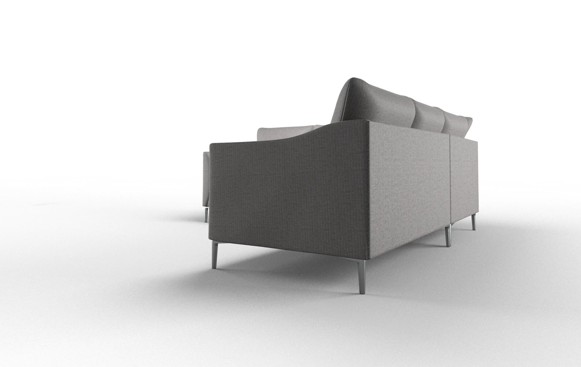 Hamburg Terrain Oatmeal Sectional metal legs 4