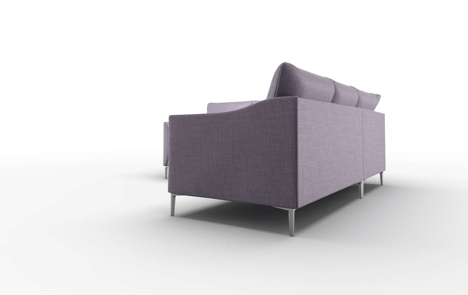 Hamburg Tess Blackberry Sectional metal legs 4