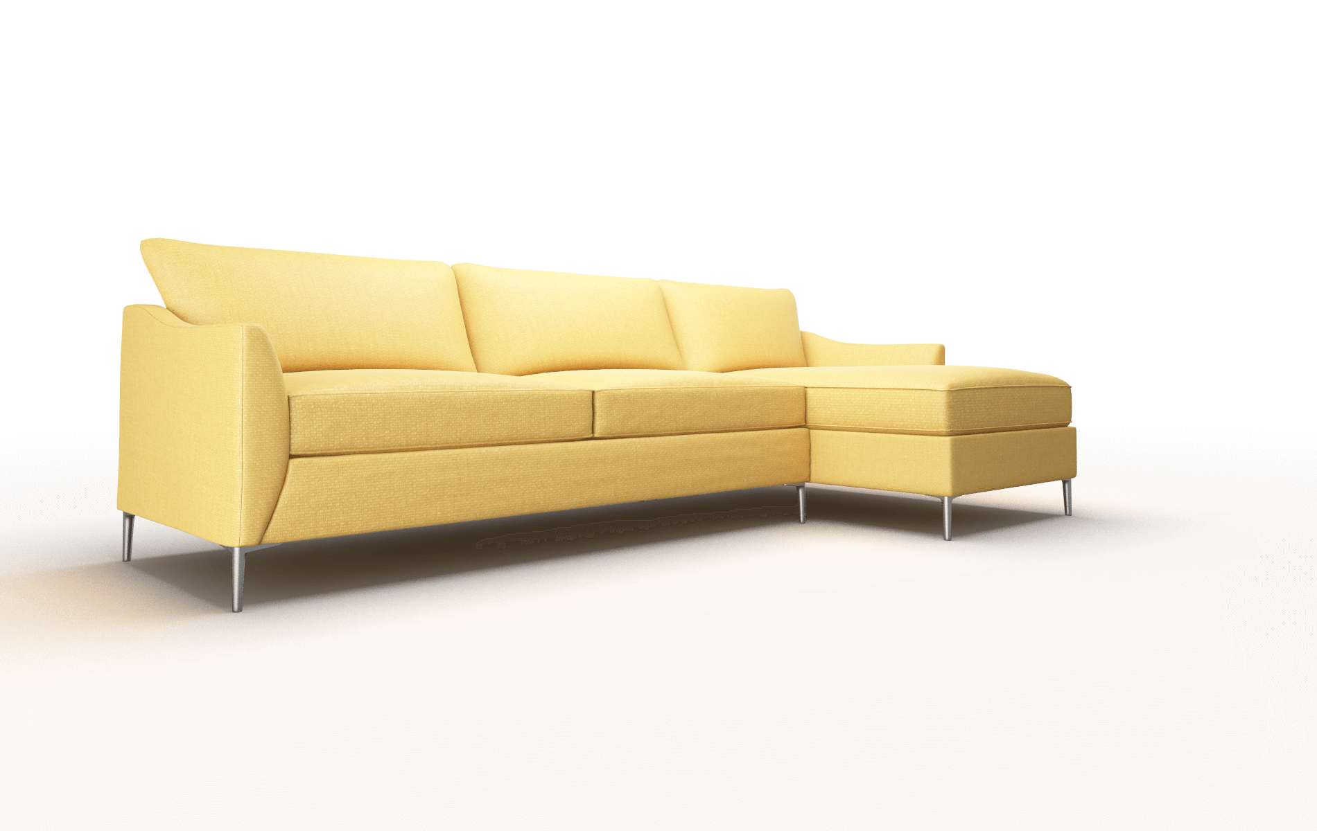 Hamburg Tess Turmeric Panel metal legs 2