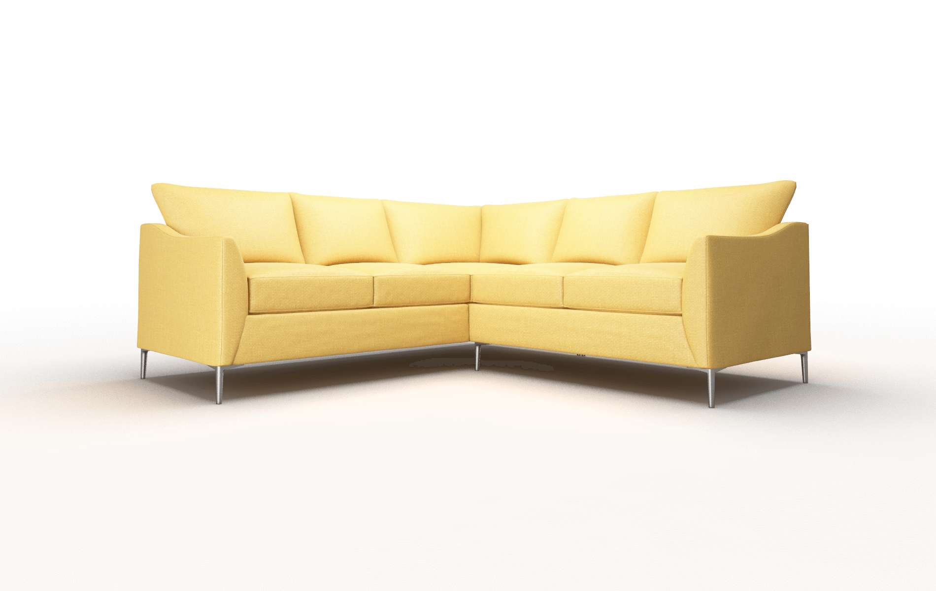 Hamburg Tess Turmeric Sectional metal legs 1