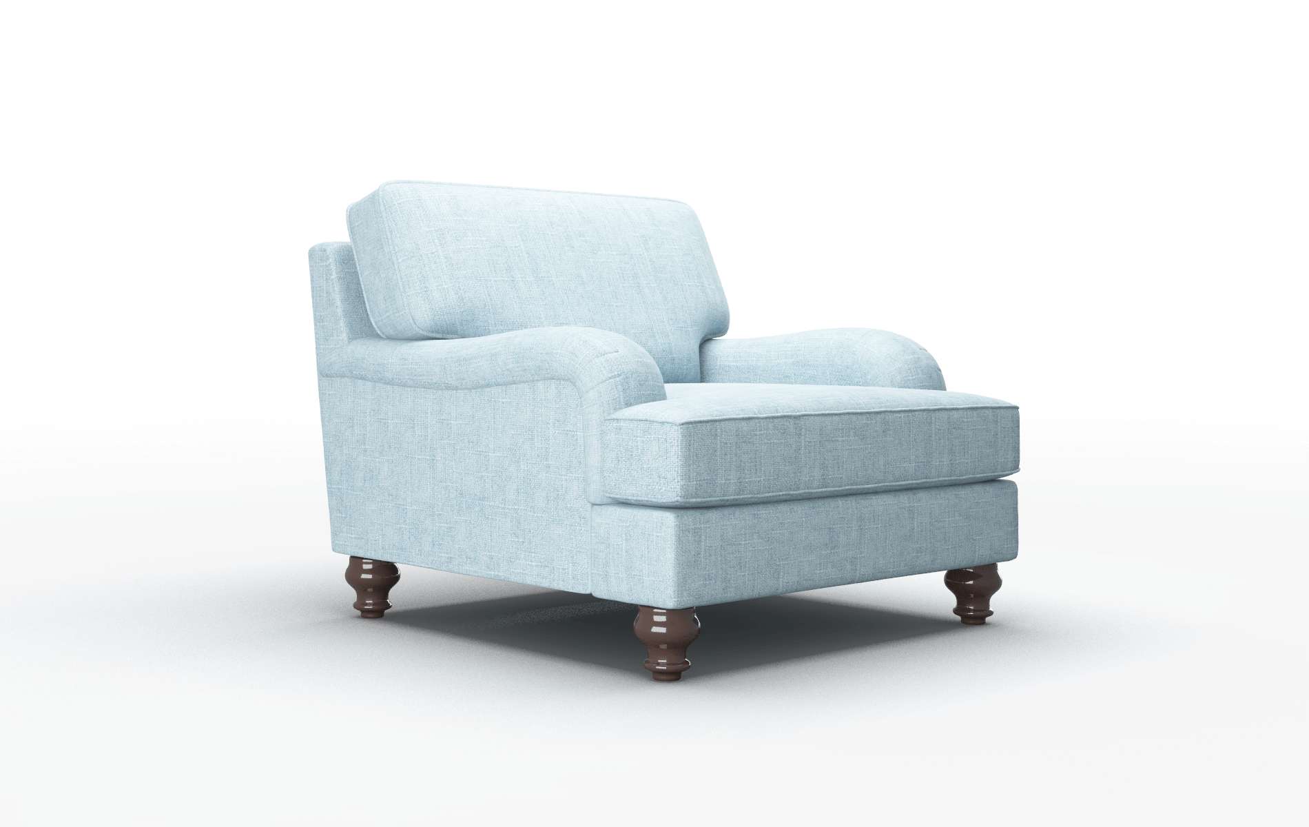 Hamilton Atlas Turquoise Chair espresso legs 2