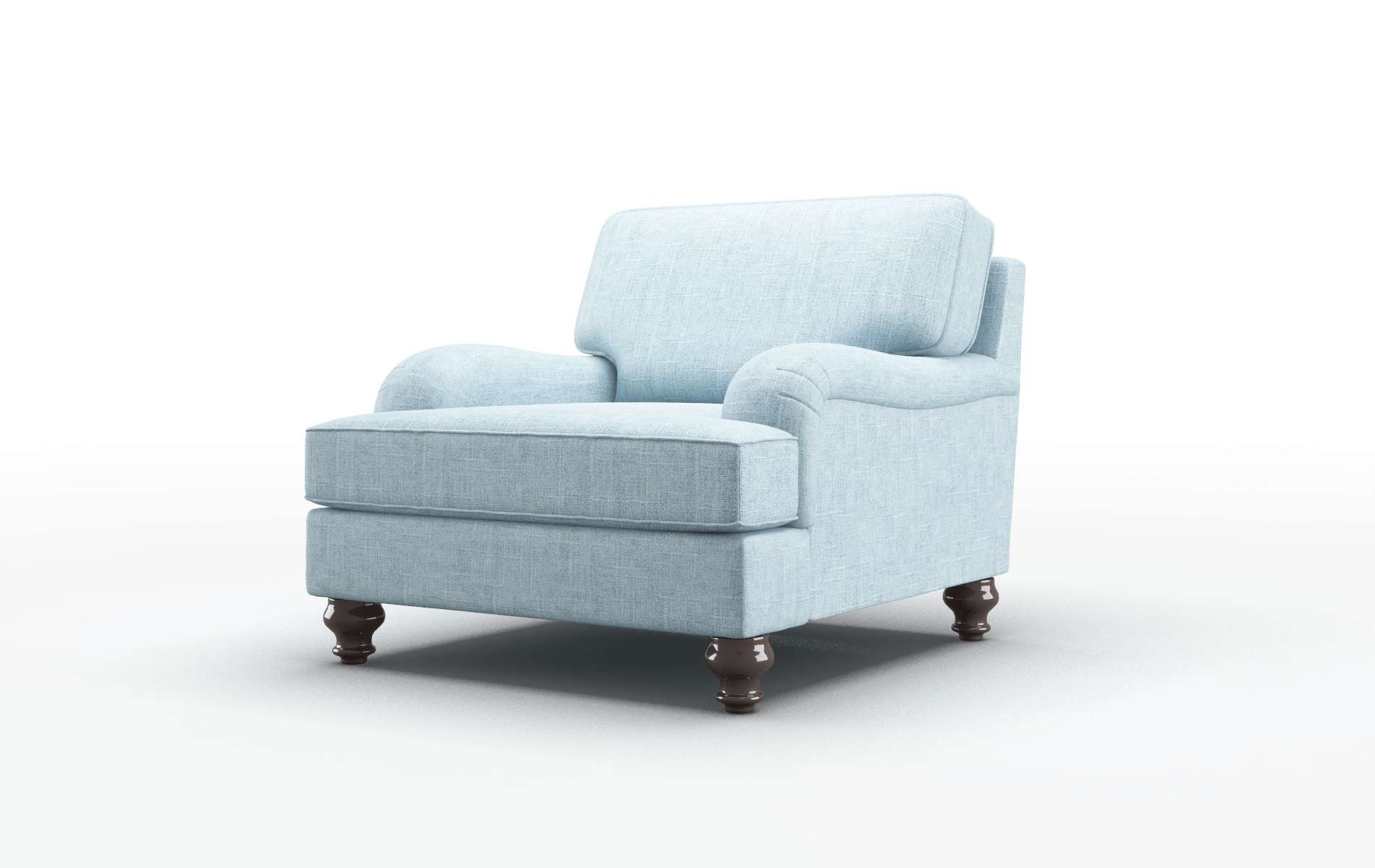 Hamilton Atlas Turquoise Chair espresso legs 4