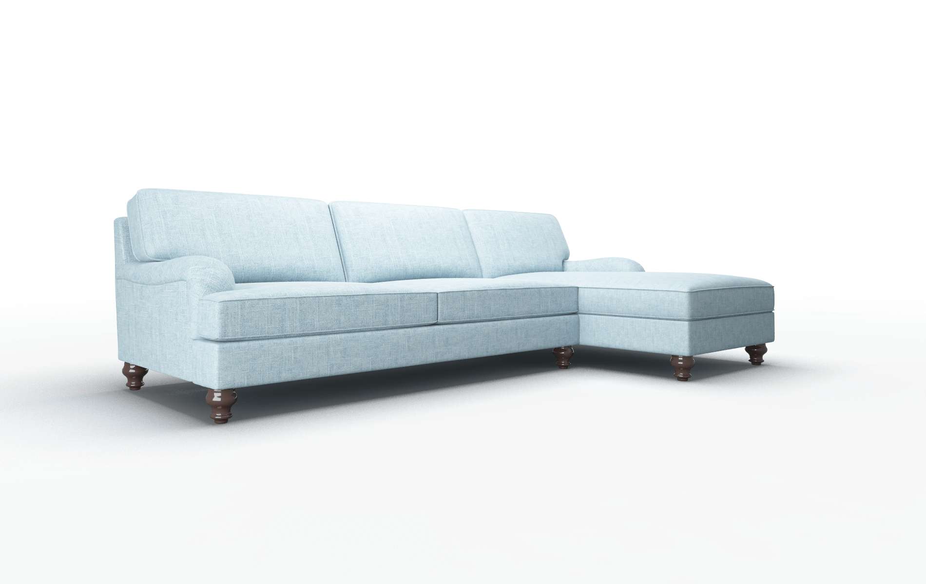 Hamilton Atlas Turquoise Panel espresso legs 2