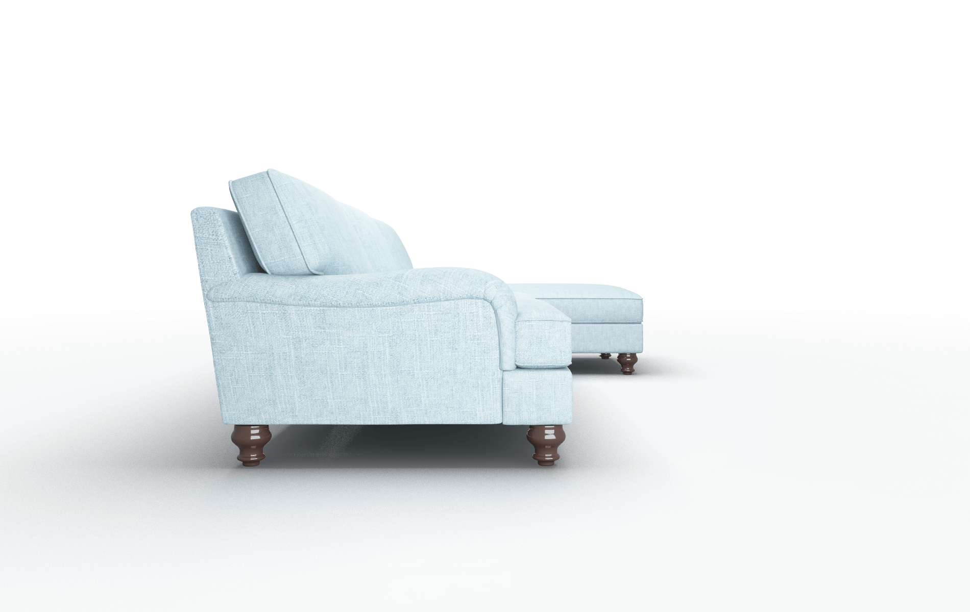 Hamilton Atlas Turquoise Panel espresso legs 3