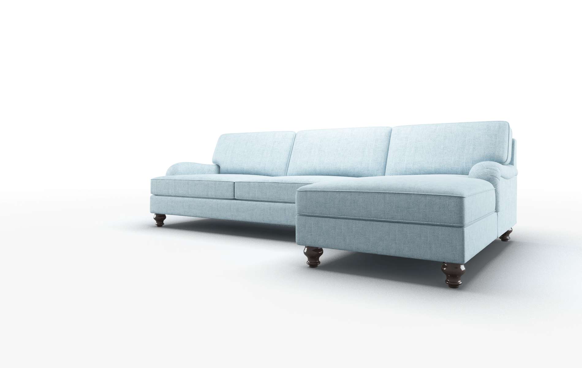 Hamilton Atlas Turquoise Panel espresso legs 4