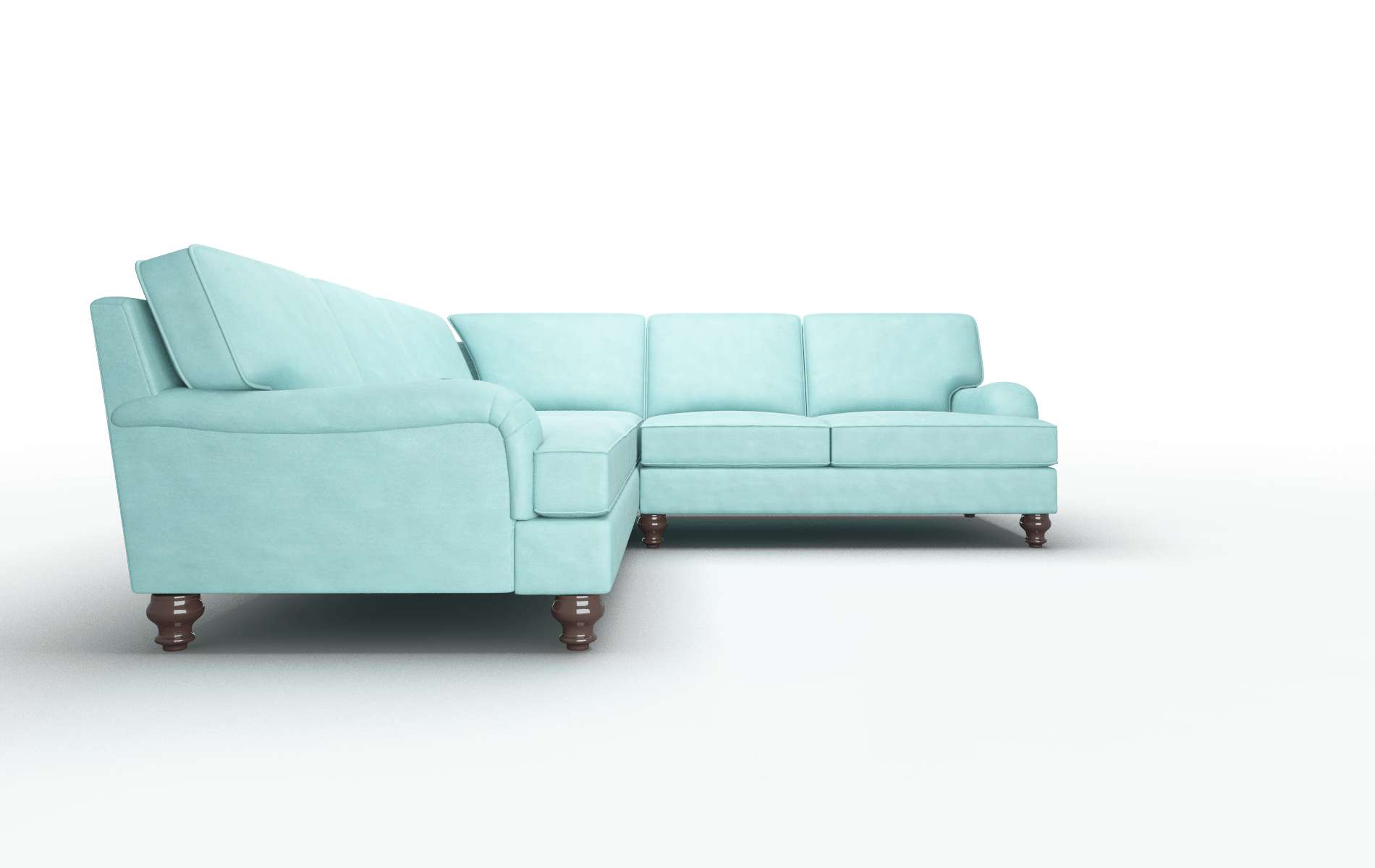 Hamilton Bella Caribbean Sectional espresso legs 2