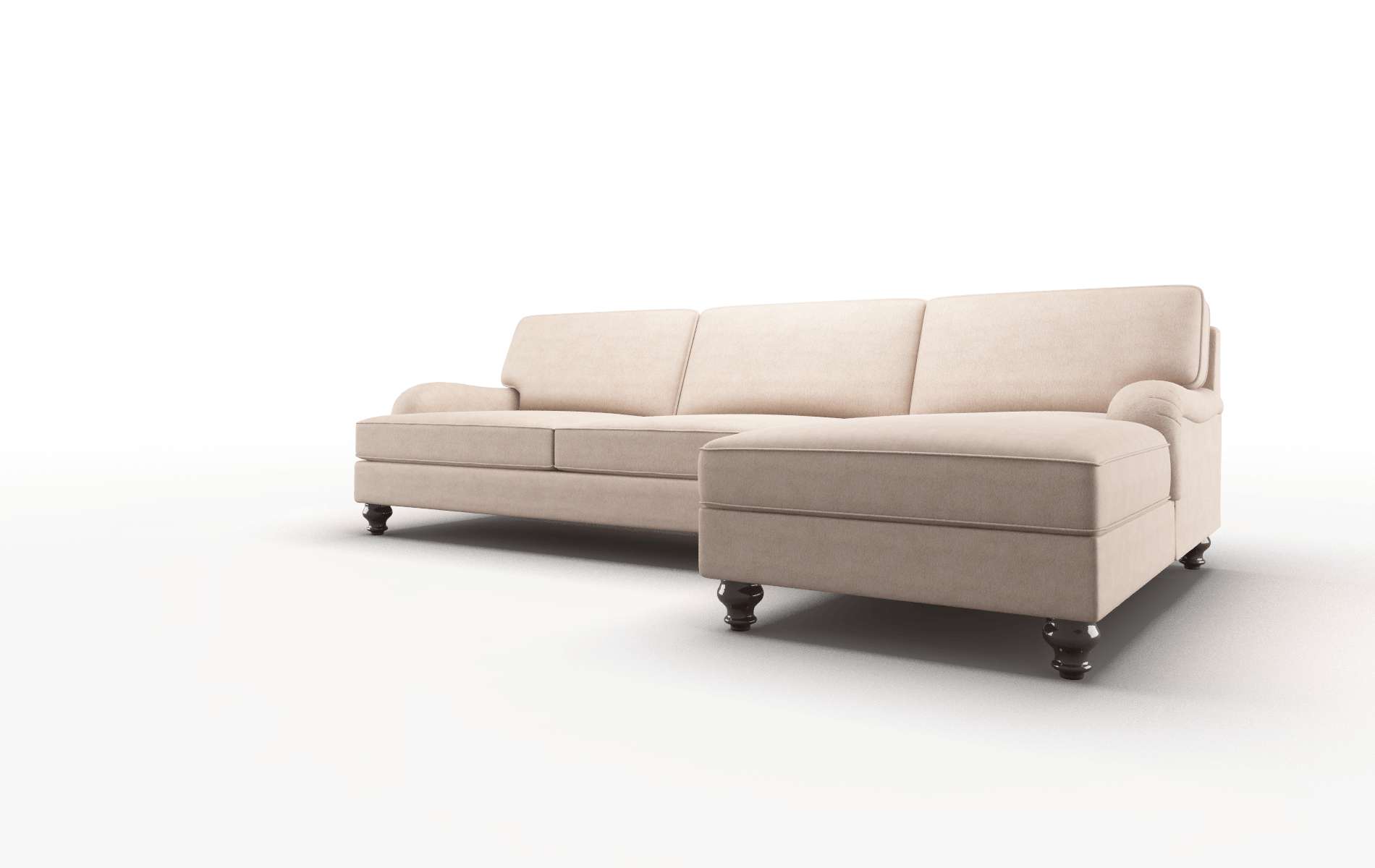 Hamilton Bella Pewter Panel espresso legs 4