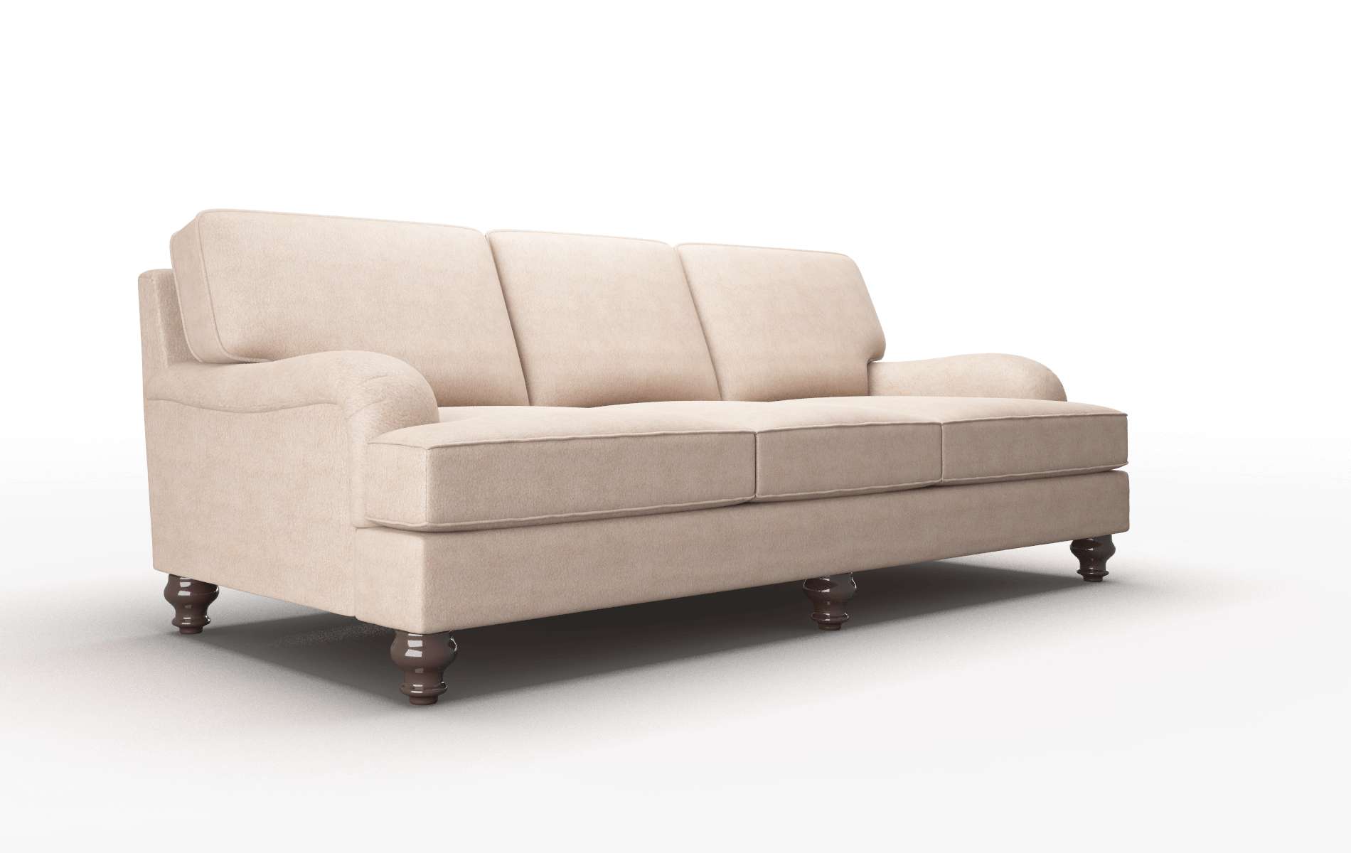 Hamilton Bella Pewter Sofa espresso legs 2