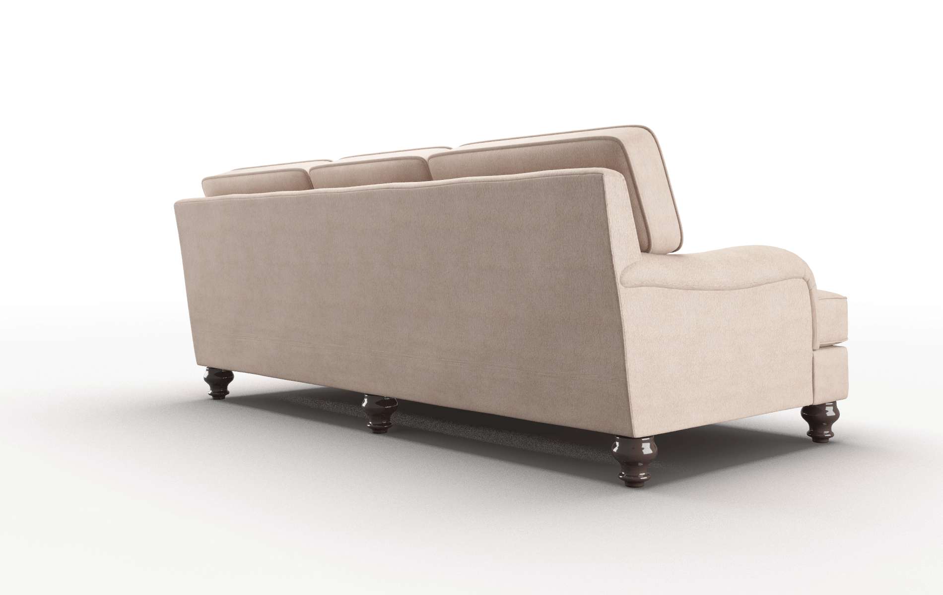 Hamilton Bella Pewter Sofa espresso legs 5