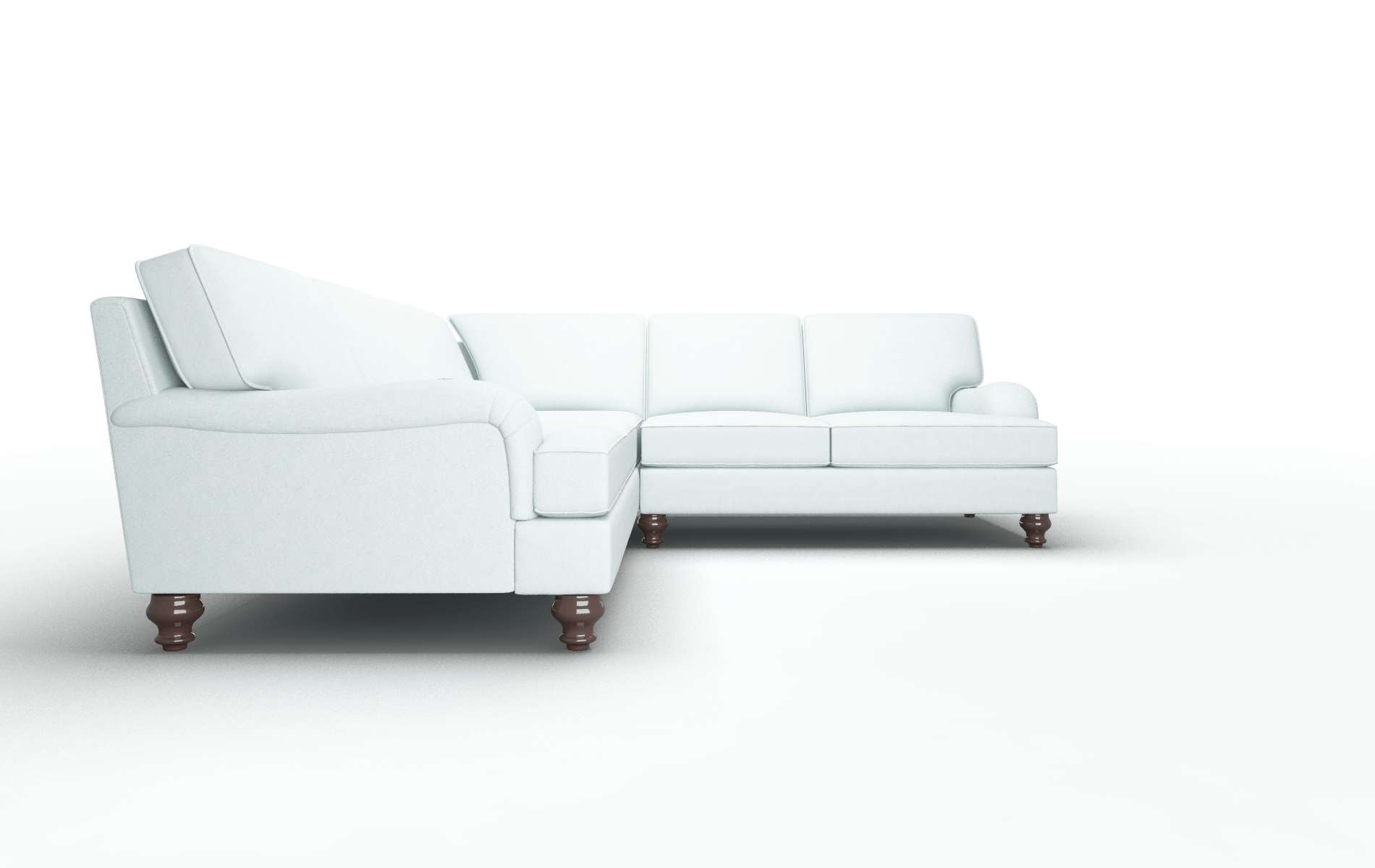 Hamilton Bella Skylight Sectional espresso legs 2