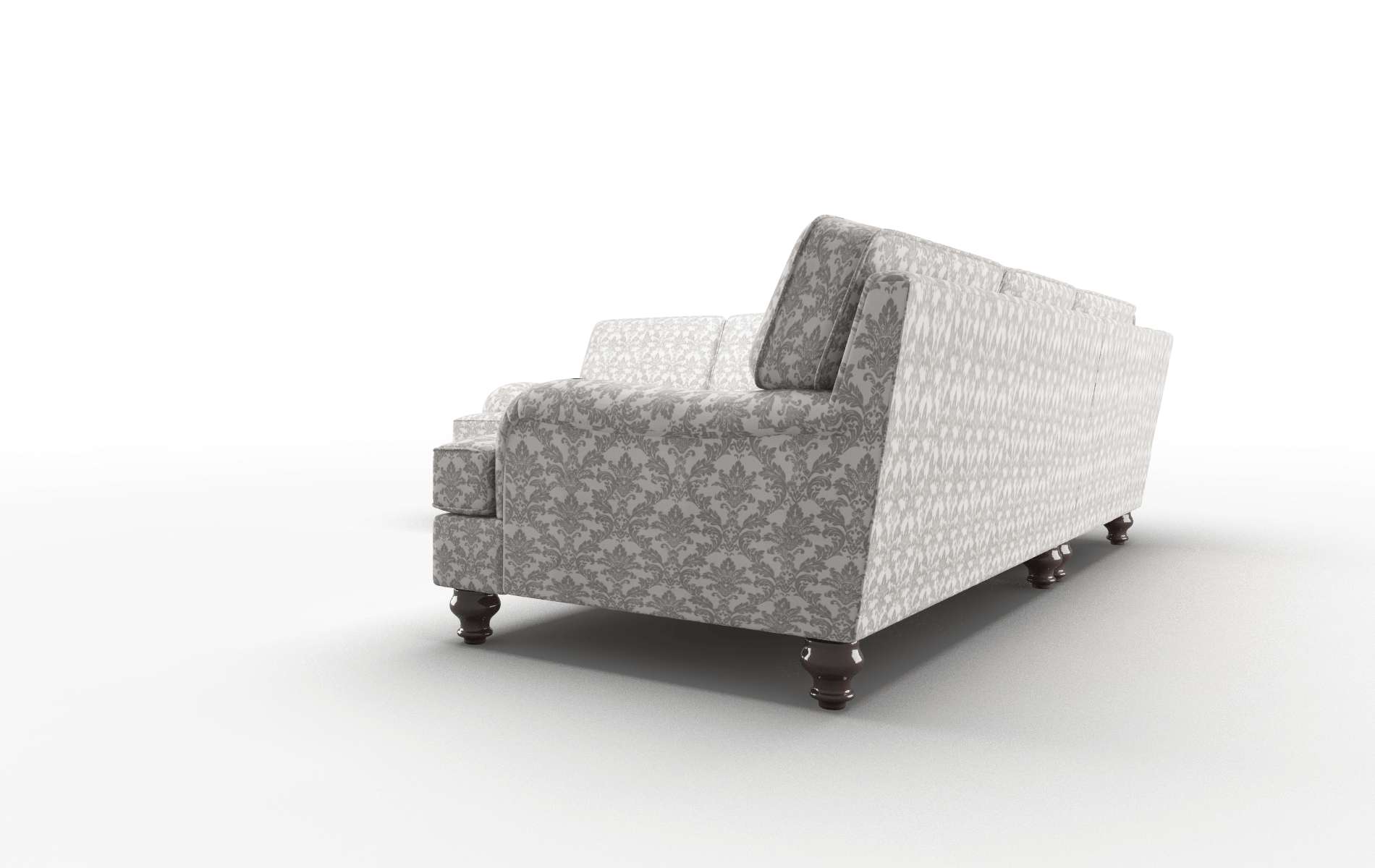 Hamilton Bergamo Dove Sectional espresso legs 4